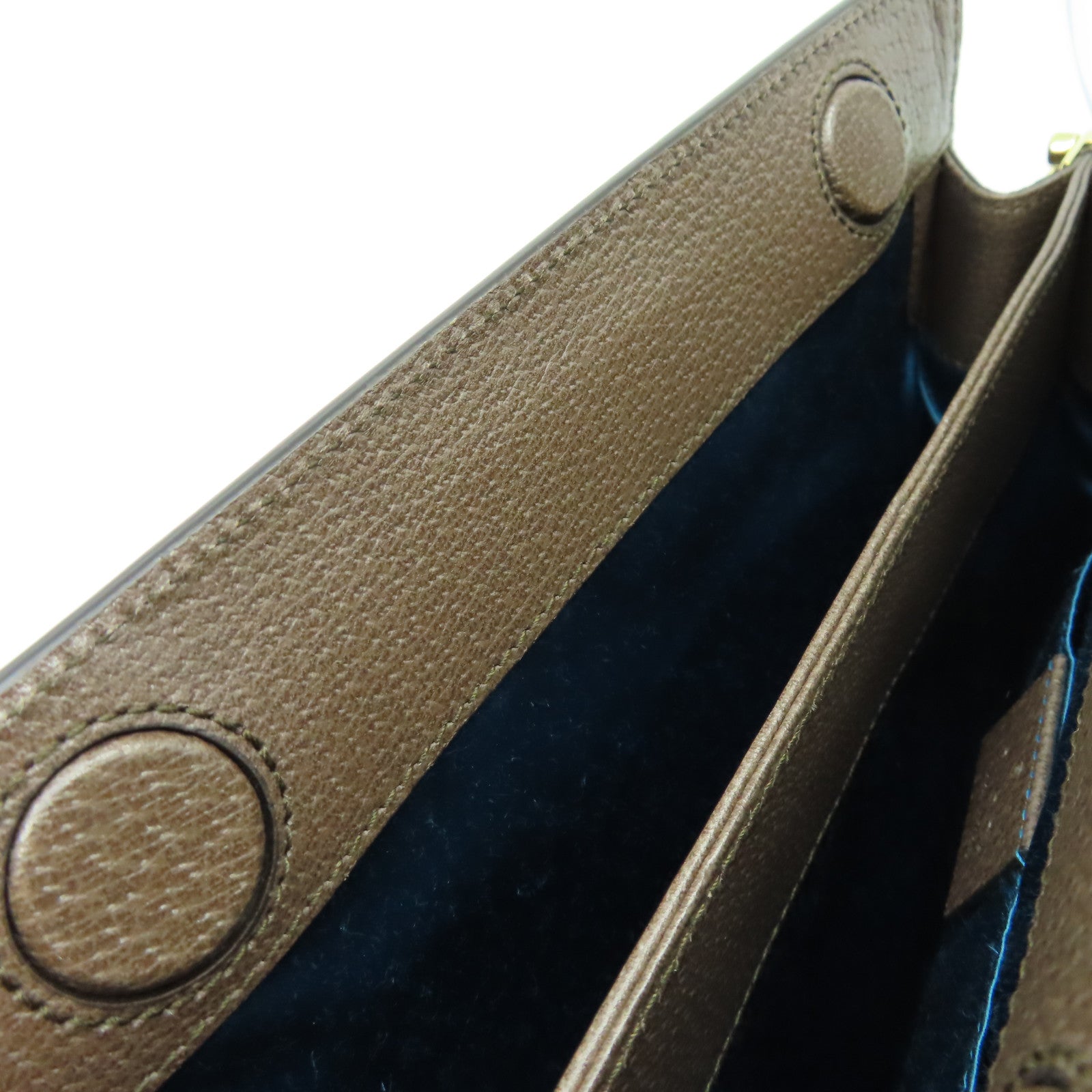 GUCCI 塗層帆布Ophidia GG鏈帶肩背袋啡色