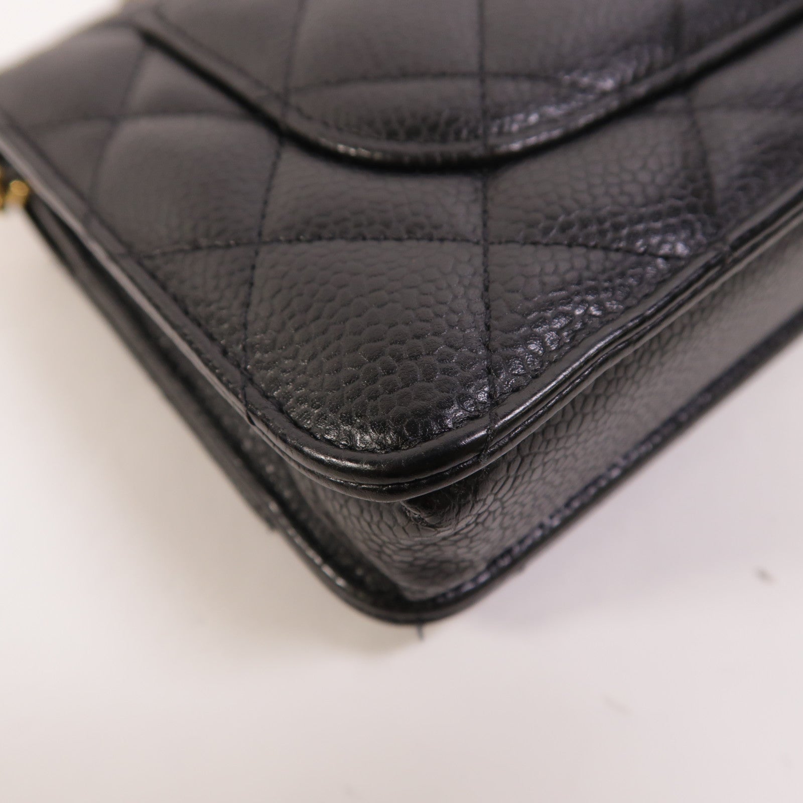 CHANEL 牛皮皮革WOC Wallet On Chain鏈帶肩背袋