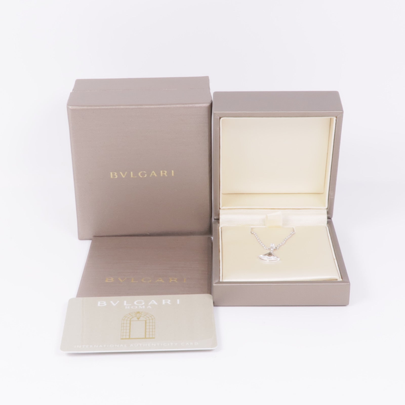 BVLGARI Divas' Dream Necklace 354046 Diamond 18K White Gold