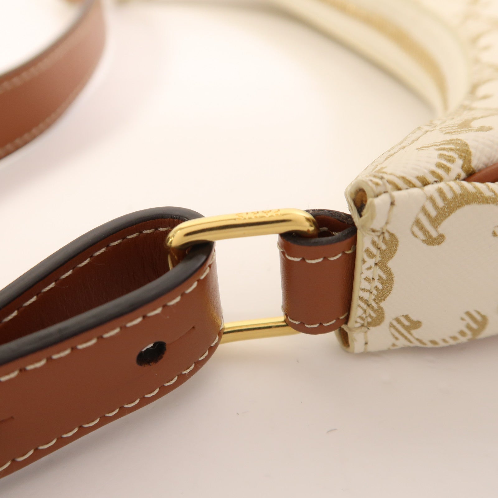 CELINE 塗層帆布Ava金扣肩背袋