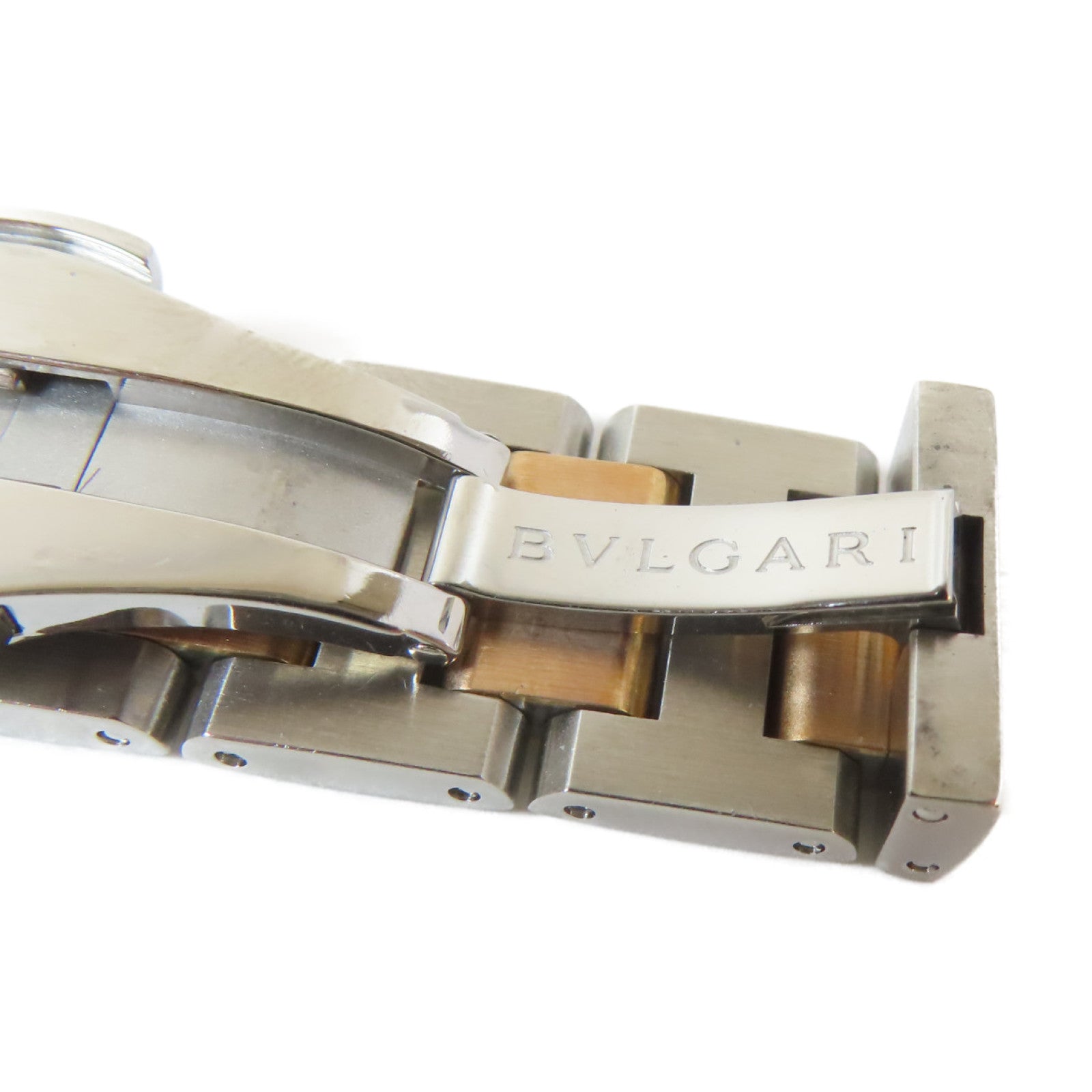 BVLGARI Bvlgari 18K玫瑰金/不鏽鋼手錶自動機芯白色