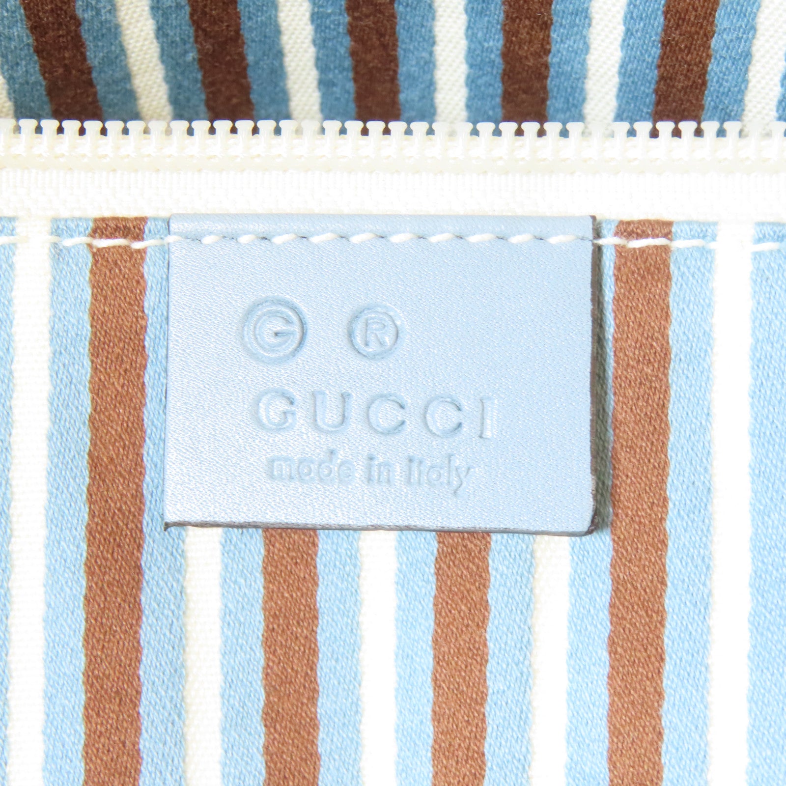 GUCCI 帆布2 Way Shoulder銀扣手挽肩背兩用袋藍色