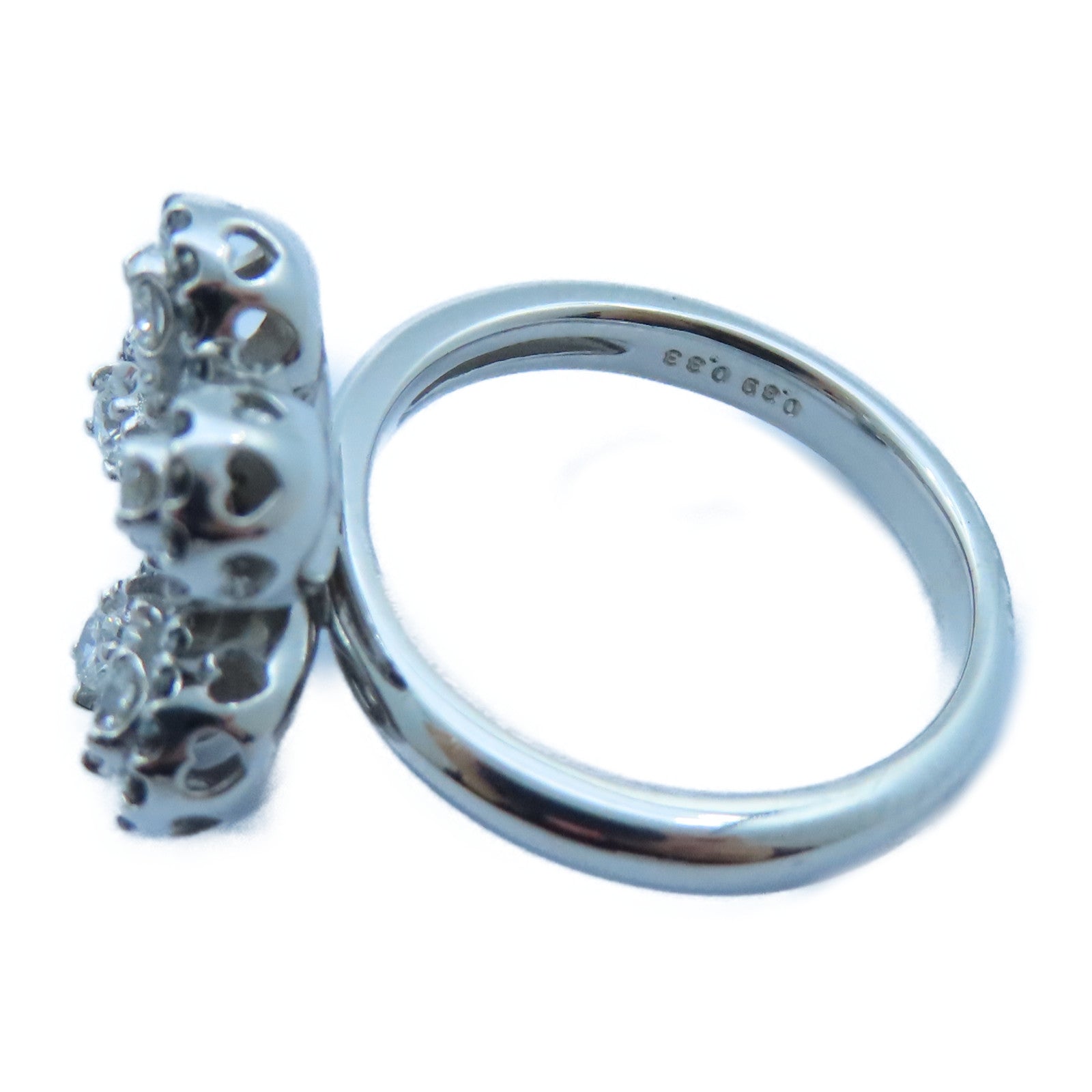 JEWELRY 【激減優惠】18K白金Diamond Ring0.33ct/0.39ct鑽石戒指US#6