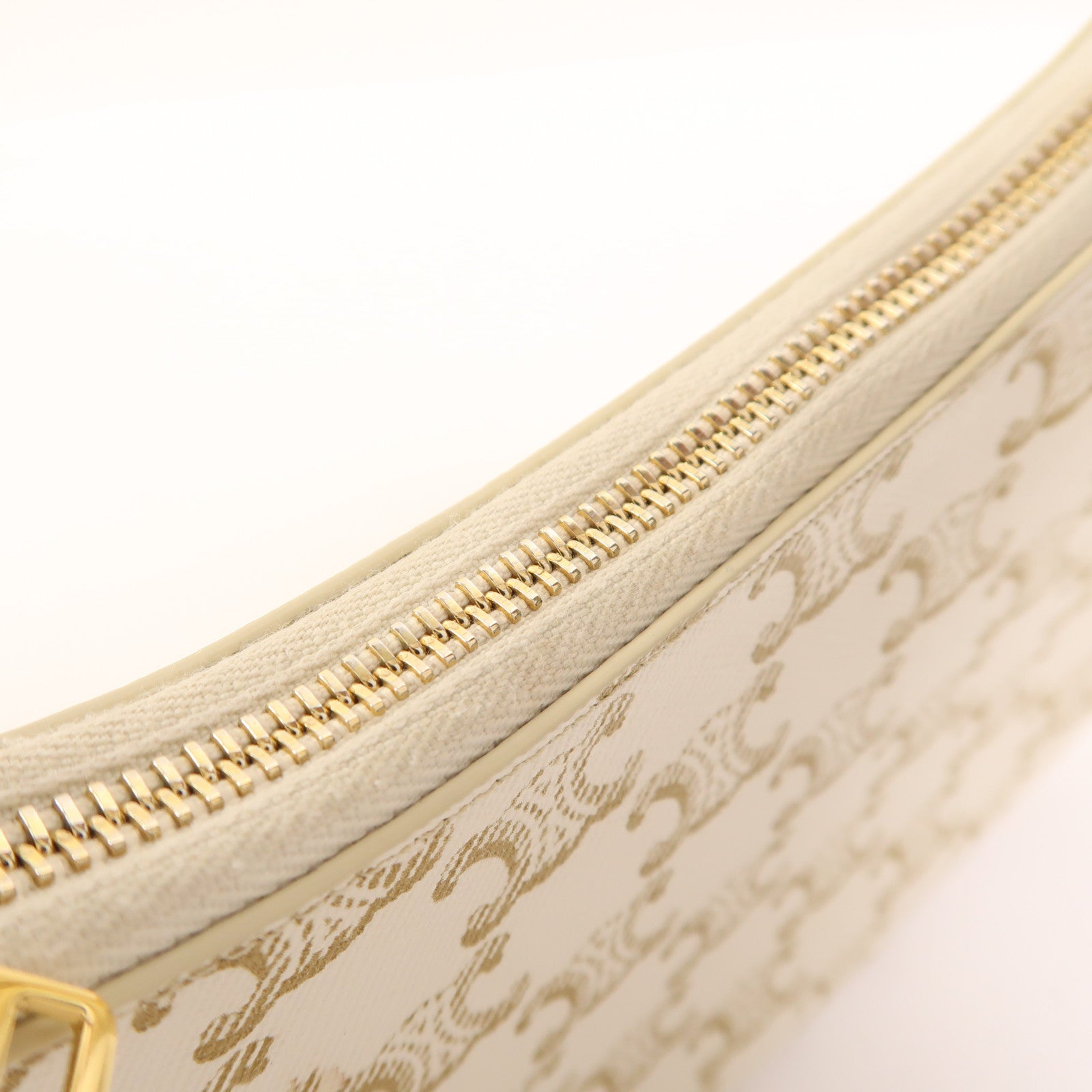 CELINE 塗層帆布Ava金扣肩背袋