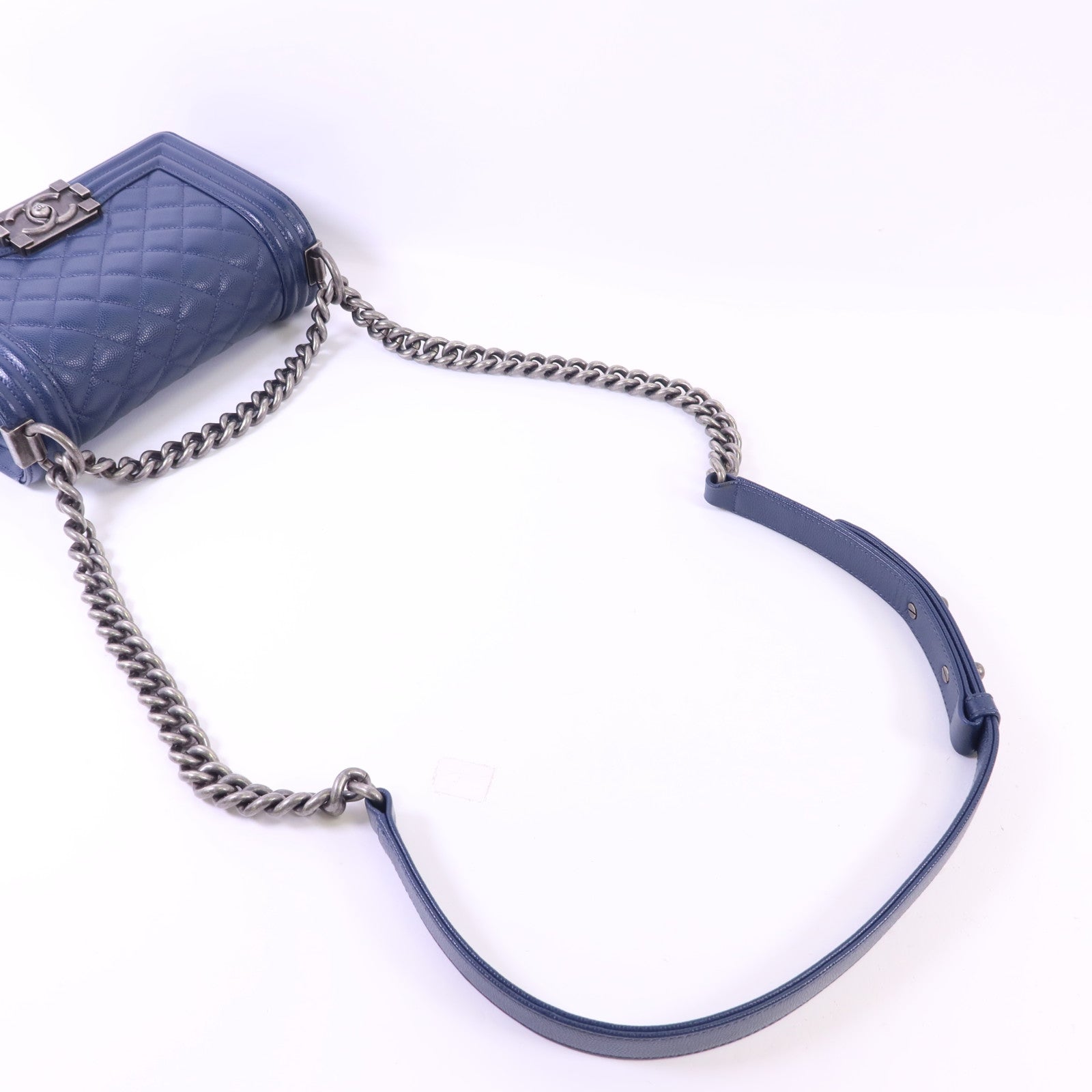 CHANEL 牛皮皮革Chanel Boy Small鏈帶肩背袋