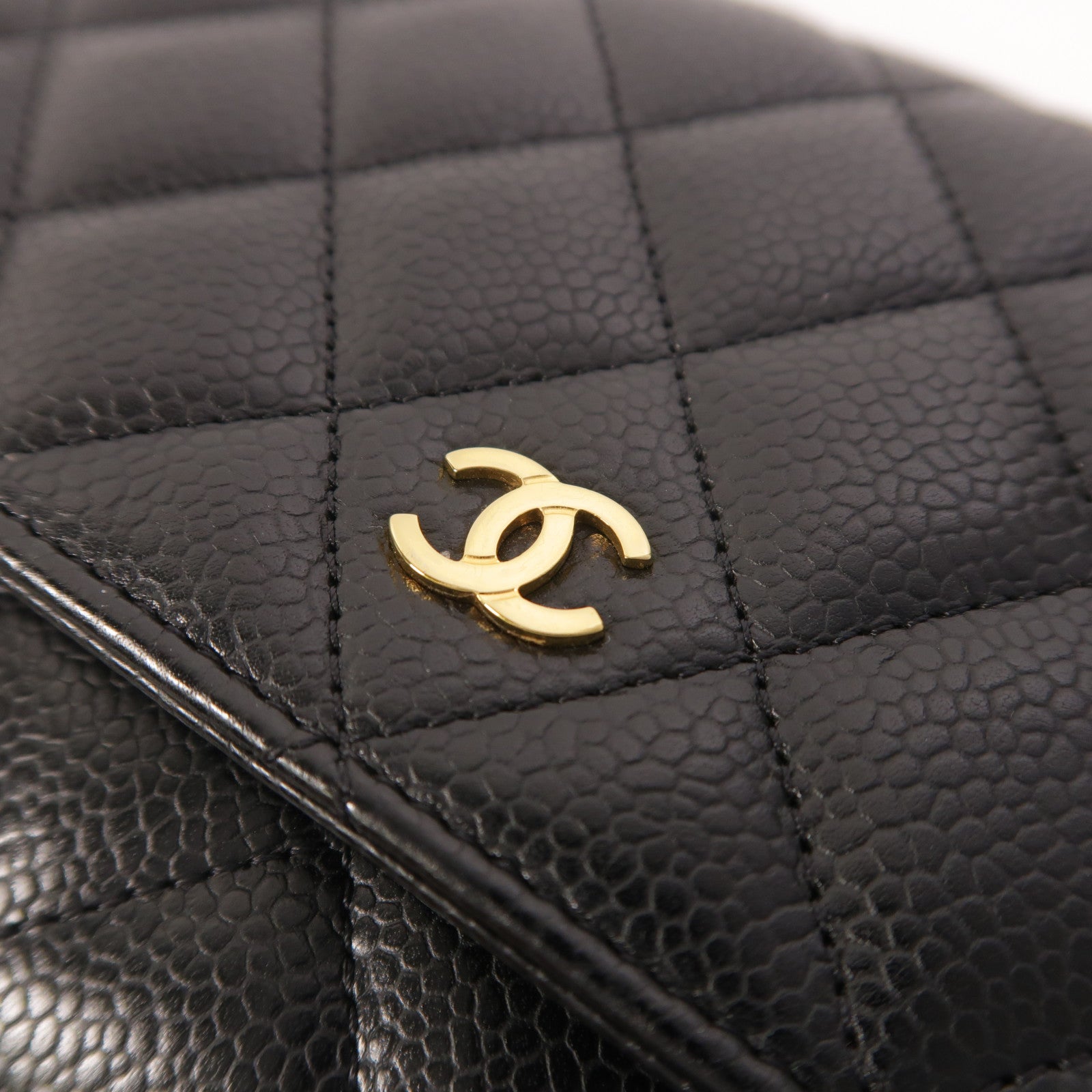 CHANEL 牛皮皮革WOC Wallet On Chain鏈帶肩背袋
