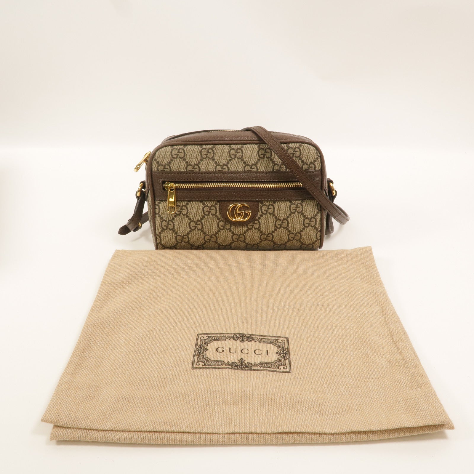 GUCCI 塗層帆布Ophidia肩背袋