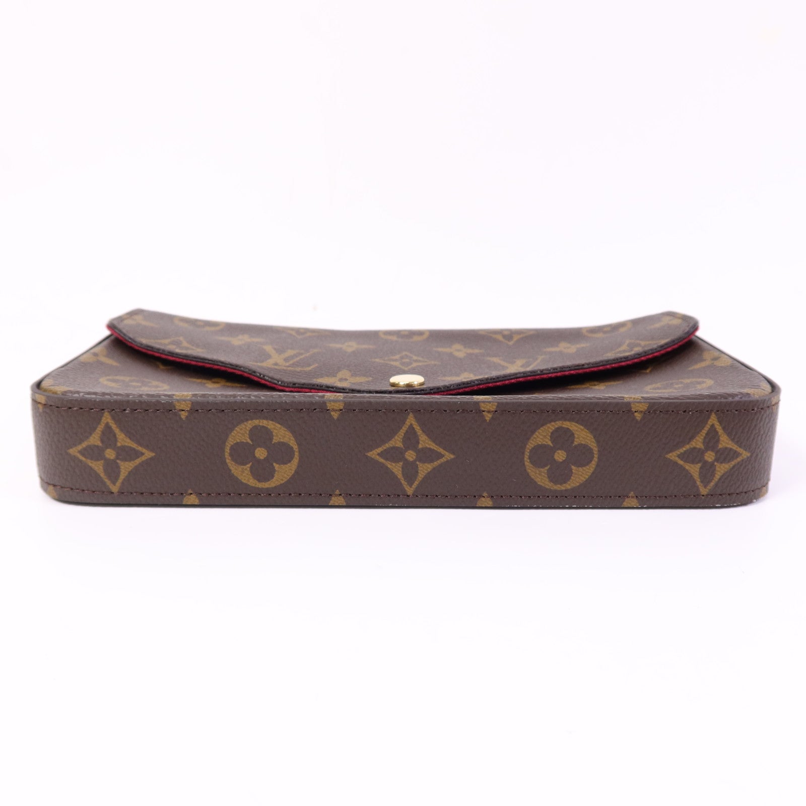LOUIS VUITTON Monogram Pochette Felicie金扣鏈帶肩背袋