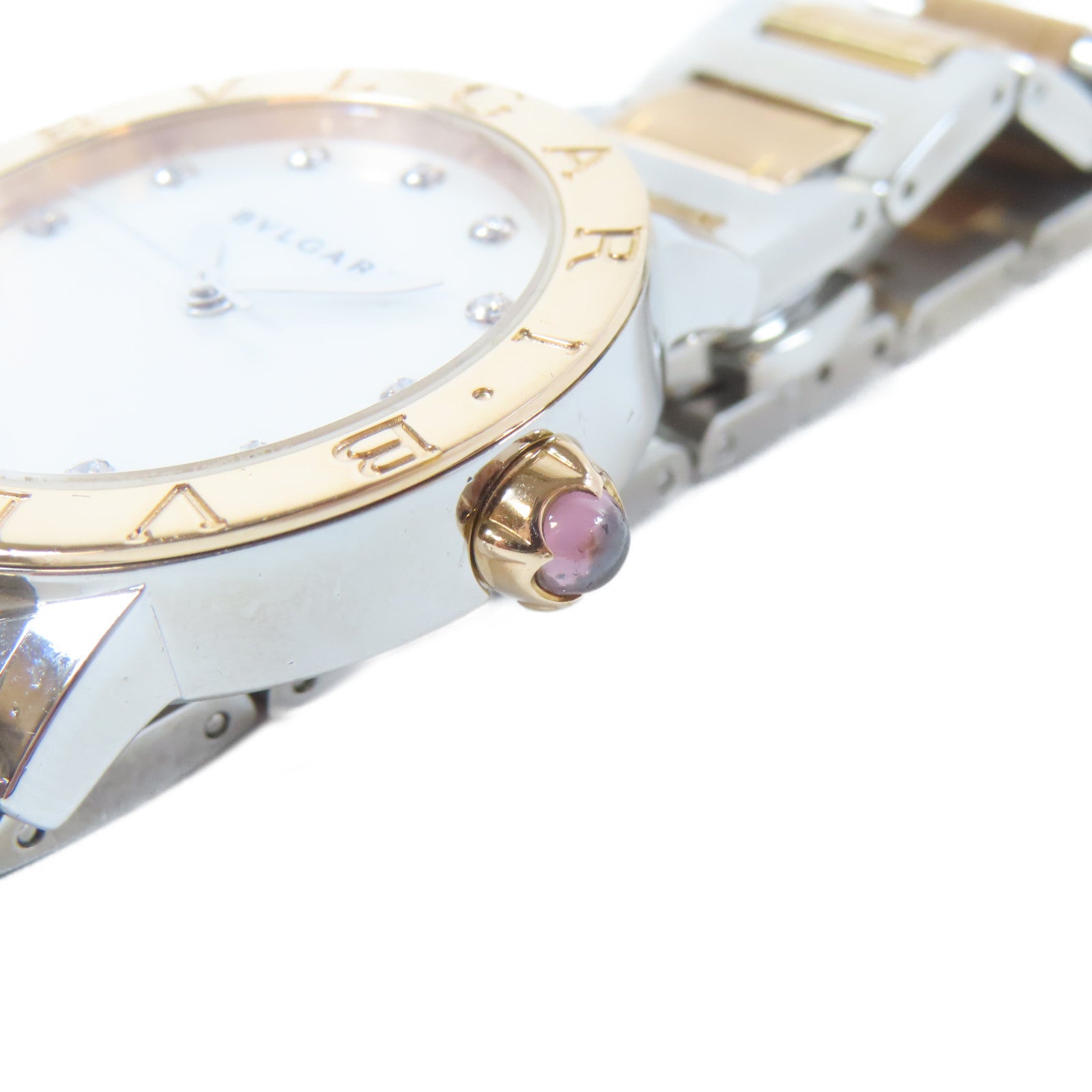 BVLGARI Bvlgari 18K玫瑰金/不鏽鋼手錶自動機芯白色