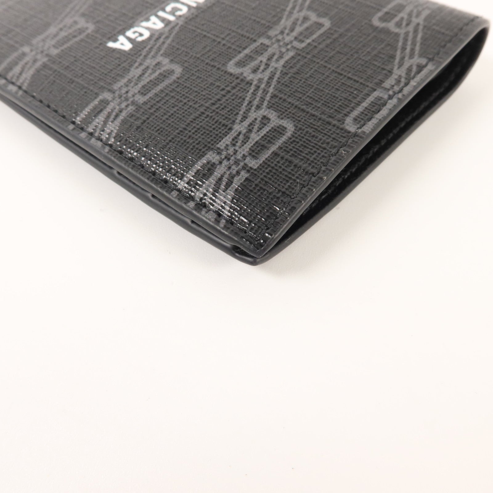 BALENCIAGA 塗層帆布Signature Vertical Bifold Wallet錢包