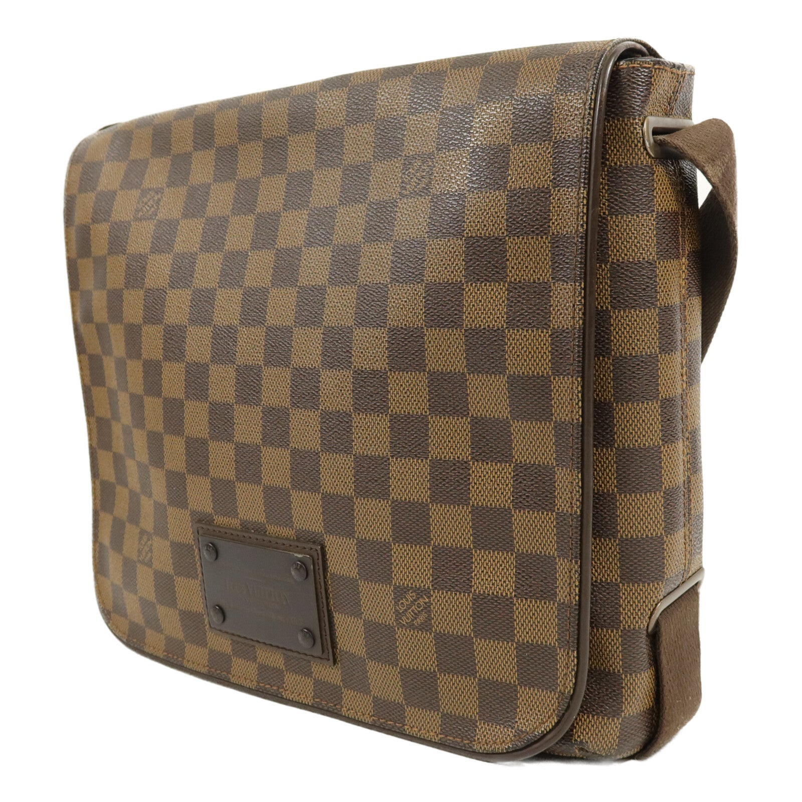LOUIS VUITTON Damier Ebene Brooklyn MM肩背袋