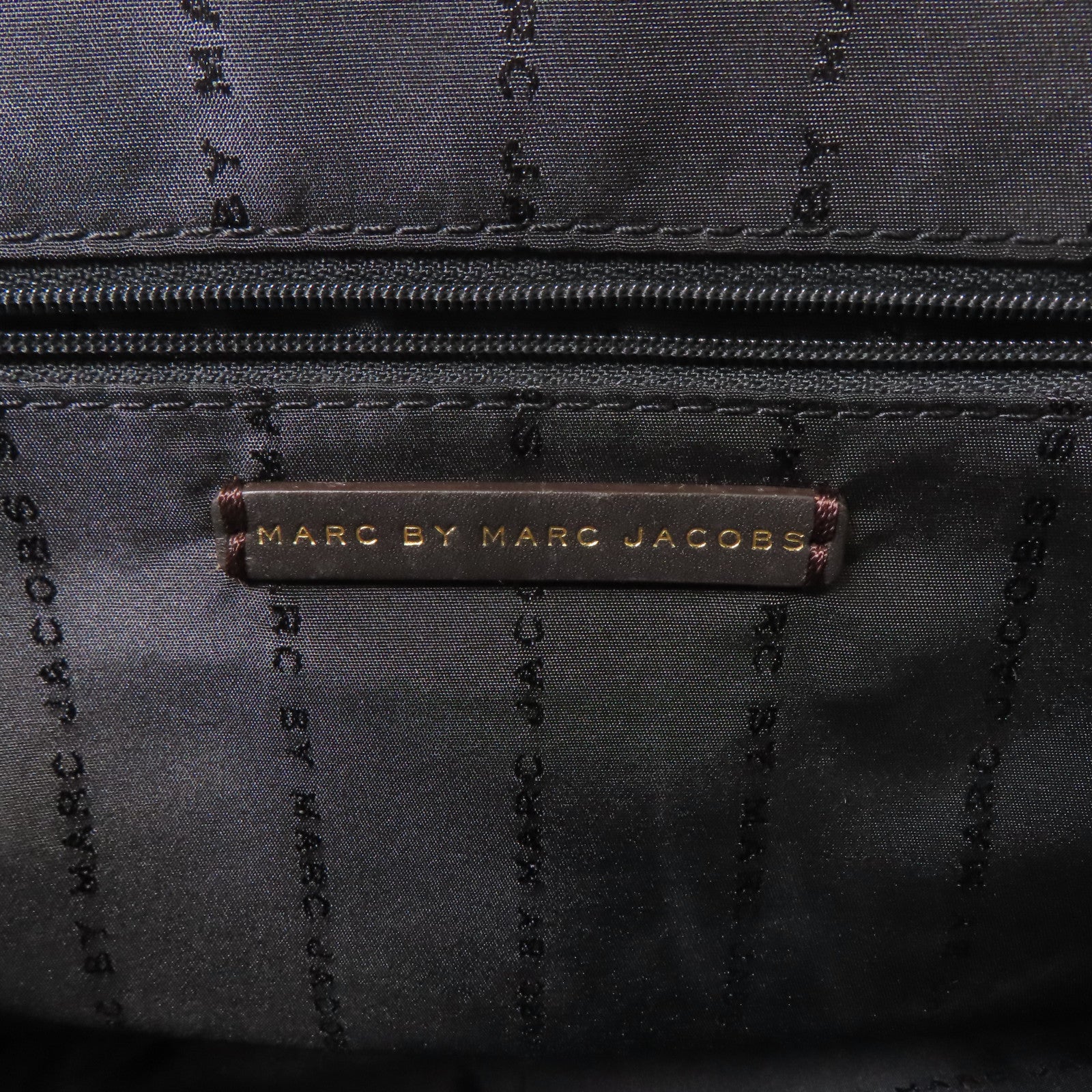MARC BY MARC JACOBS 牛皮皮革2 Way Shoulder Bag金扣手挽肩背兩用袋啡色