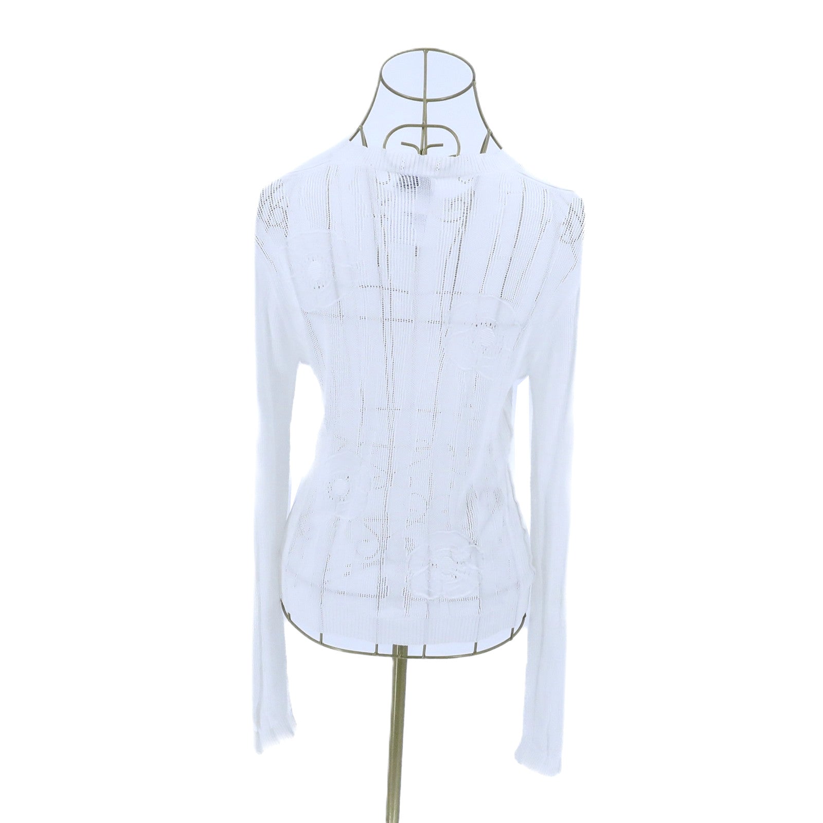 CHANEL Cotton Camellia Knitted Sweater針織