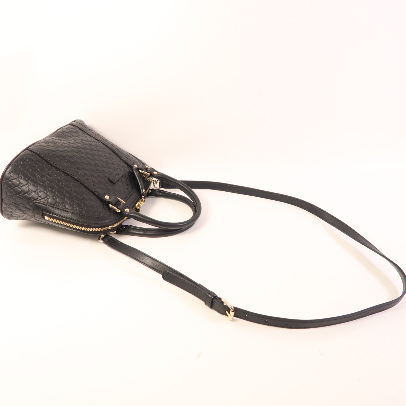 GUCCI 牛皮皮革Microguccissima金扣手挽肩背兩用袋