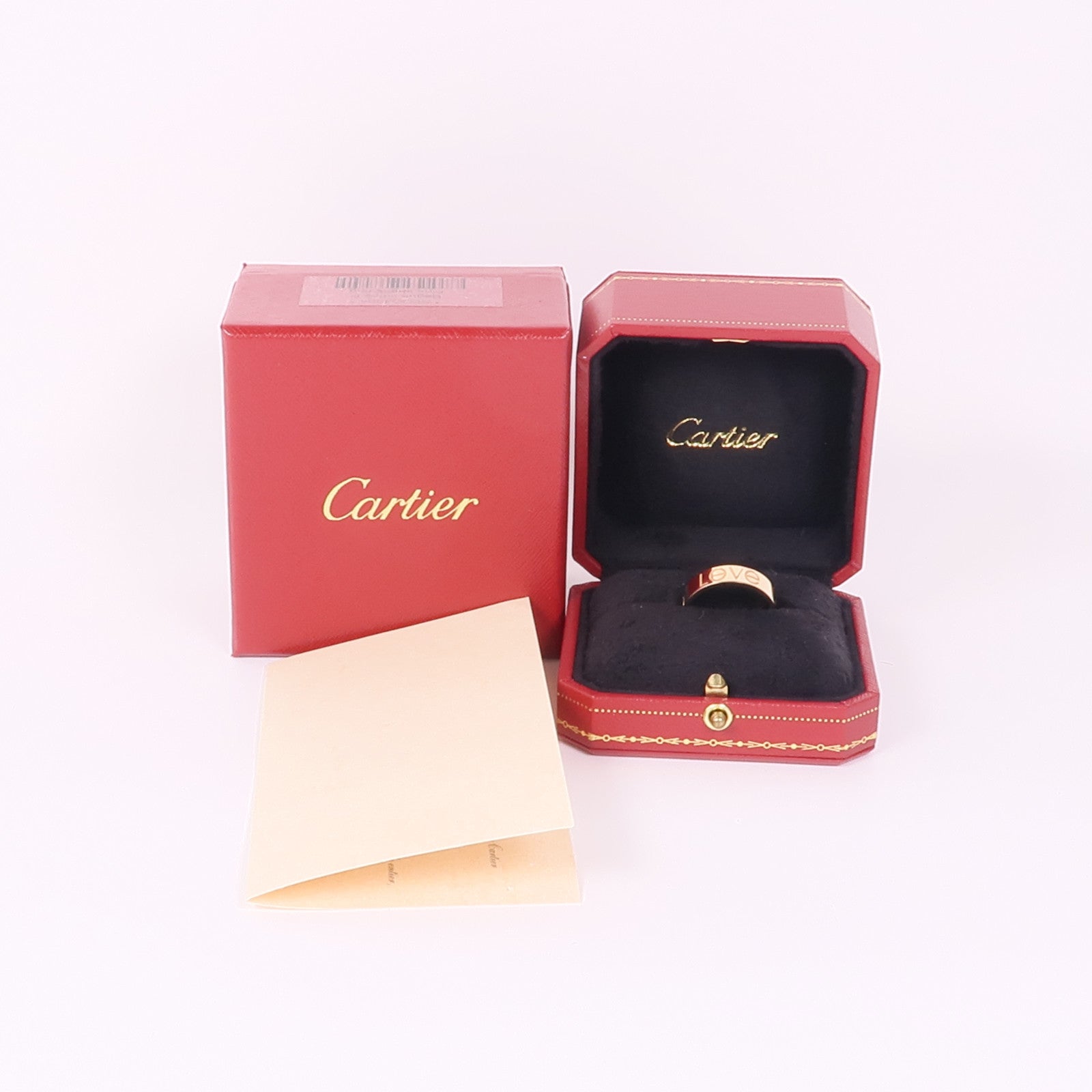 CARTIER 18K玫瑰金Love Ring戒指US#9.75/Cartier#62
