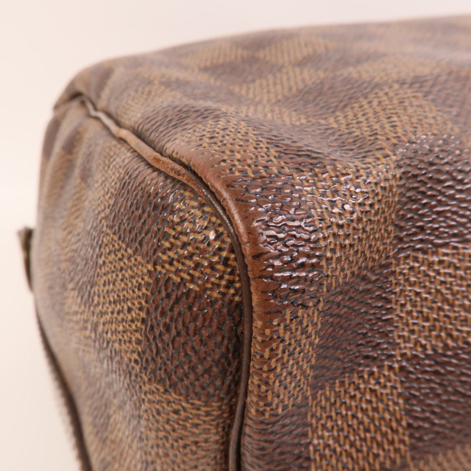 LOUIS VUITTON Damier Speedy Bandouliere 30金扣手挽肩背兩用袋