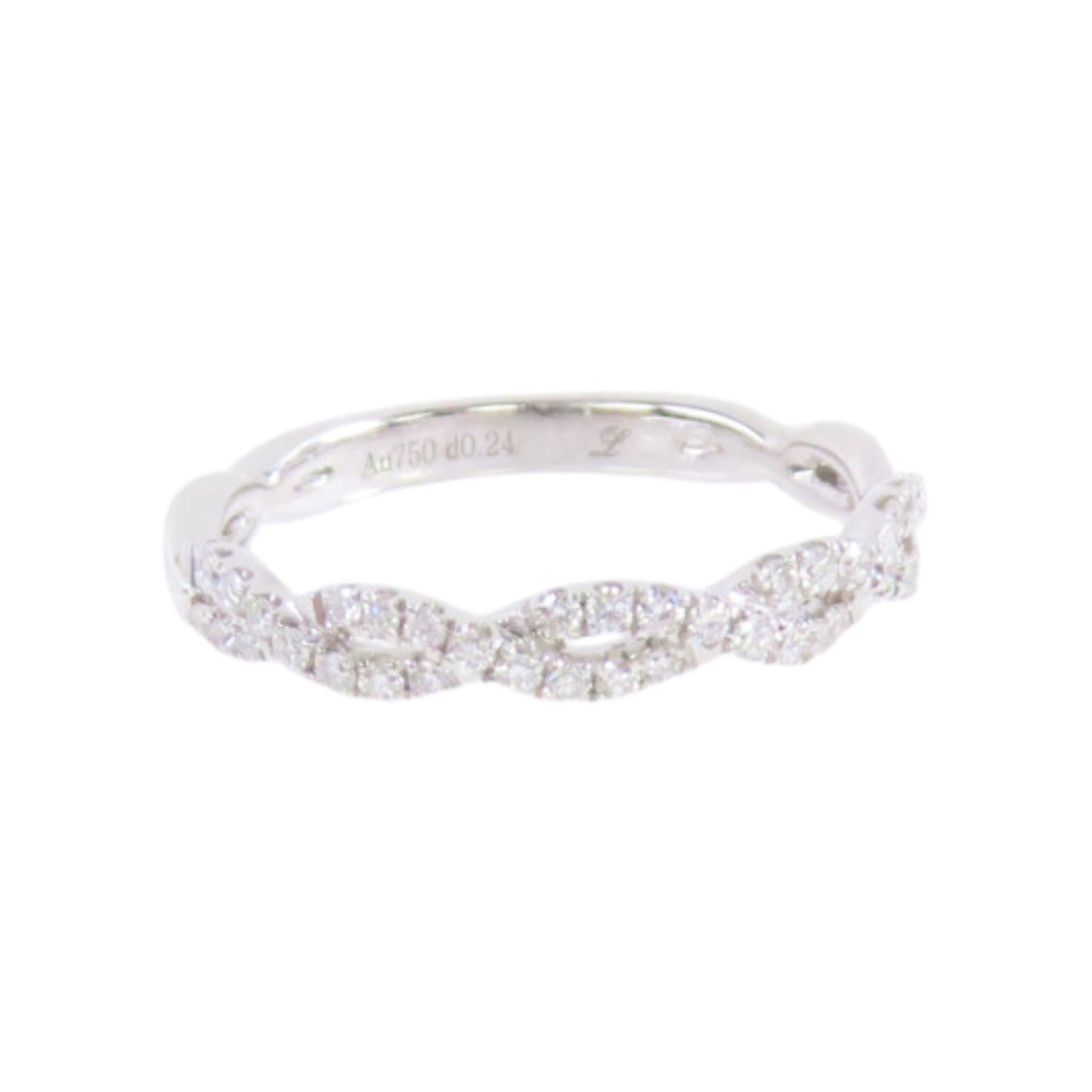 JEWELRY 18K白金/鑽石Diamond Ring戒指US#5.75