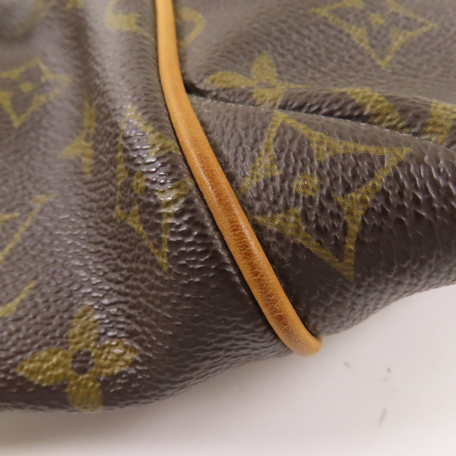 LOUIS VUITTON Monogram Totally MM金扣肩背袋棕色