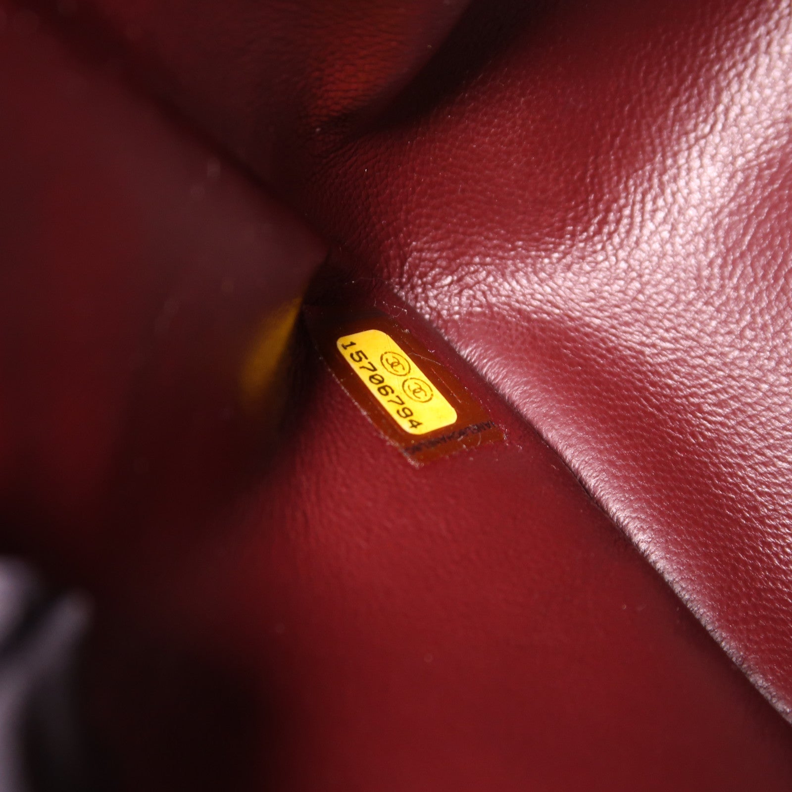 CHANEL 牛皮皮革Large Classic銀扣鏈帶肩背袋