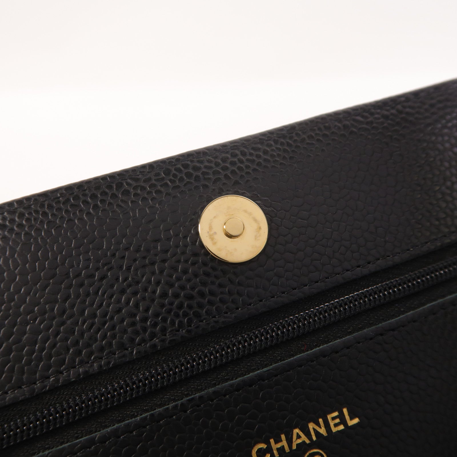 CHANEL 牛皮皮革WOC Wallet On Chain鏈帶肩背袋
