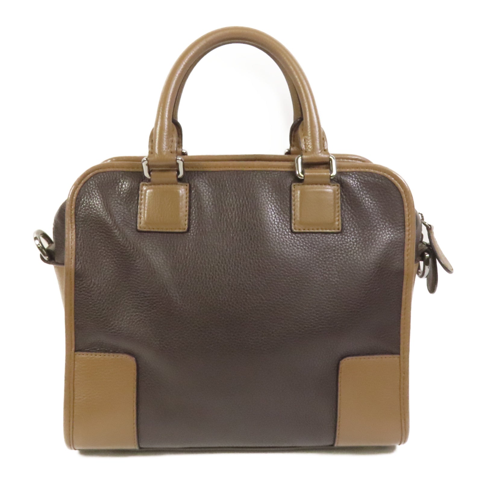 LOEWE 牛皮皮革Cruz Bag銀扣手挽肩背兩用袋