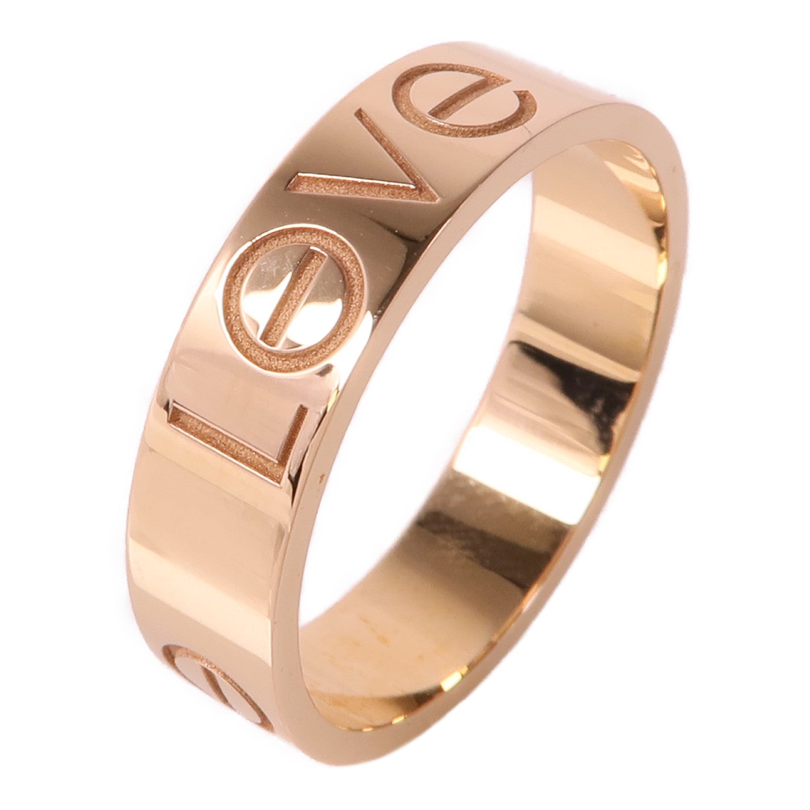 CARTIER 18K玫瑰金Love Ring戒指US#9.75/Cartier#62