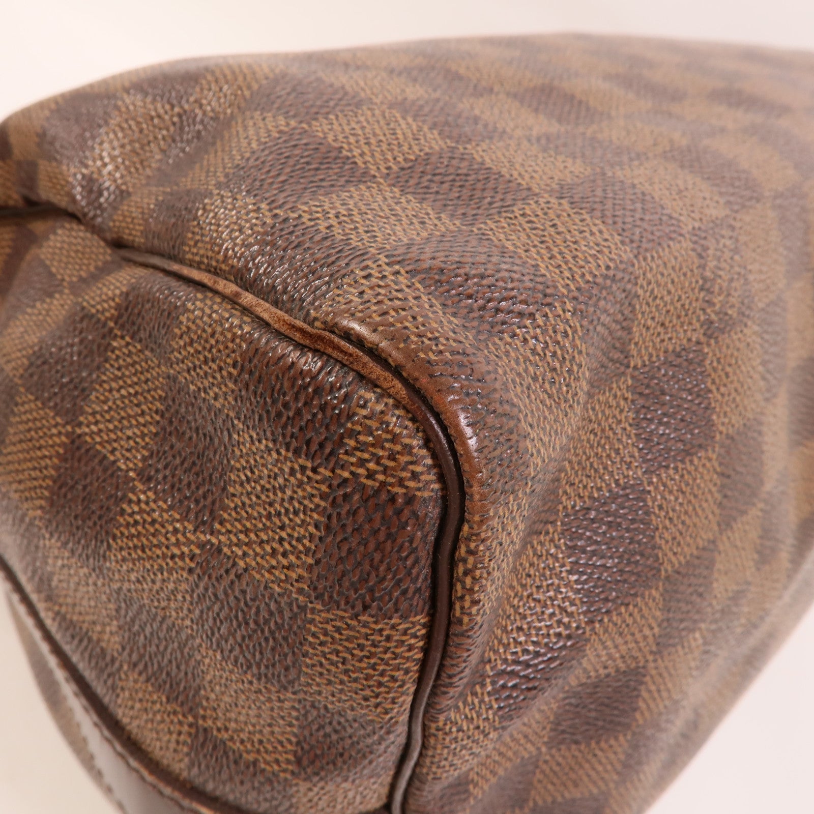 LOUIS VUITTON Damier Speedy Bandouliere 30金扣手挽肩背兩用袋