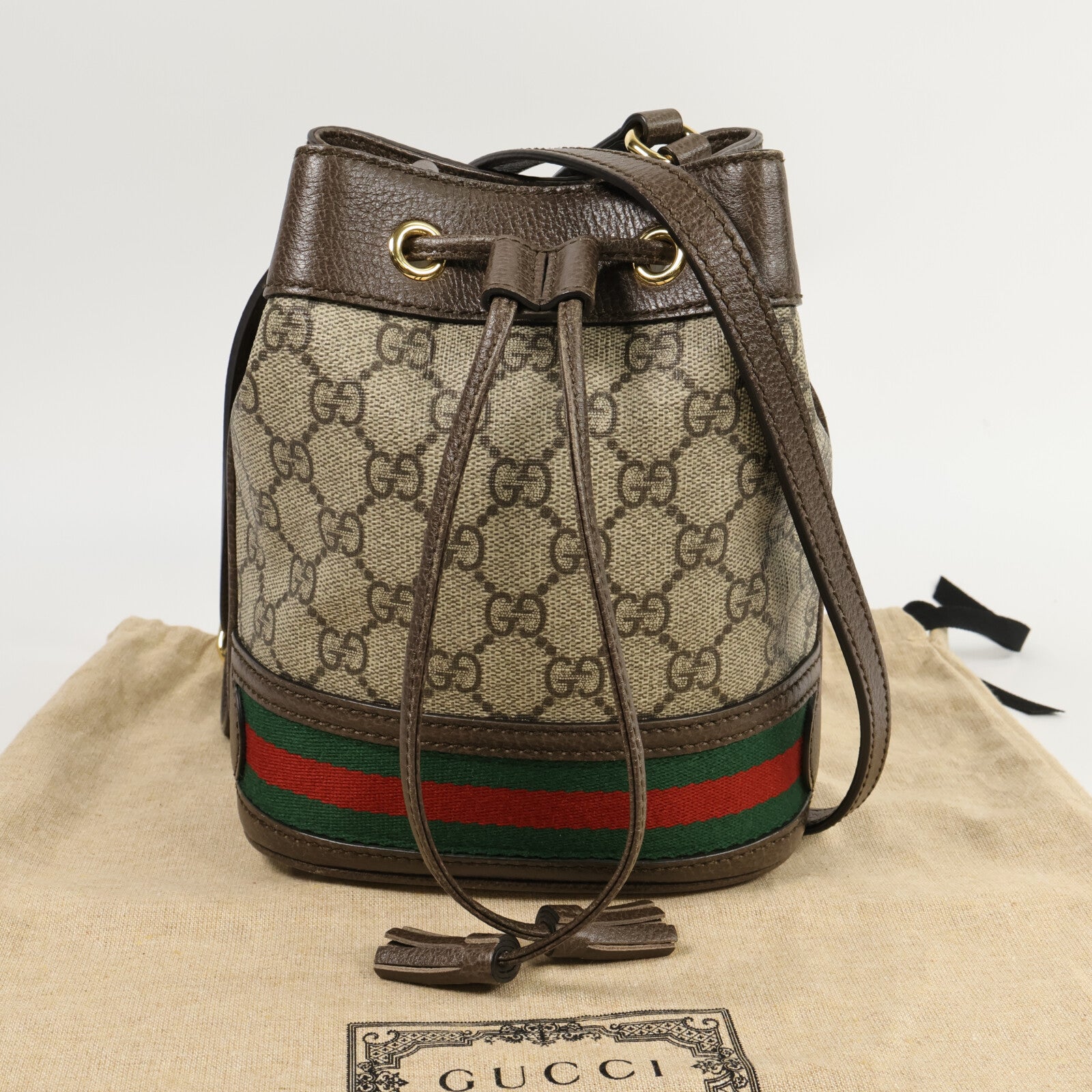 GUCCI 塗層帆布Ophidia GG MIni Bucket