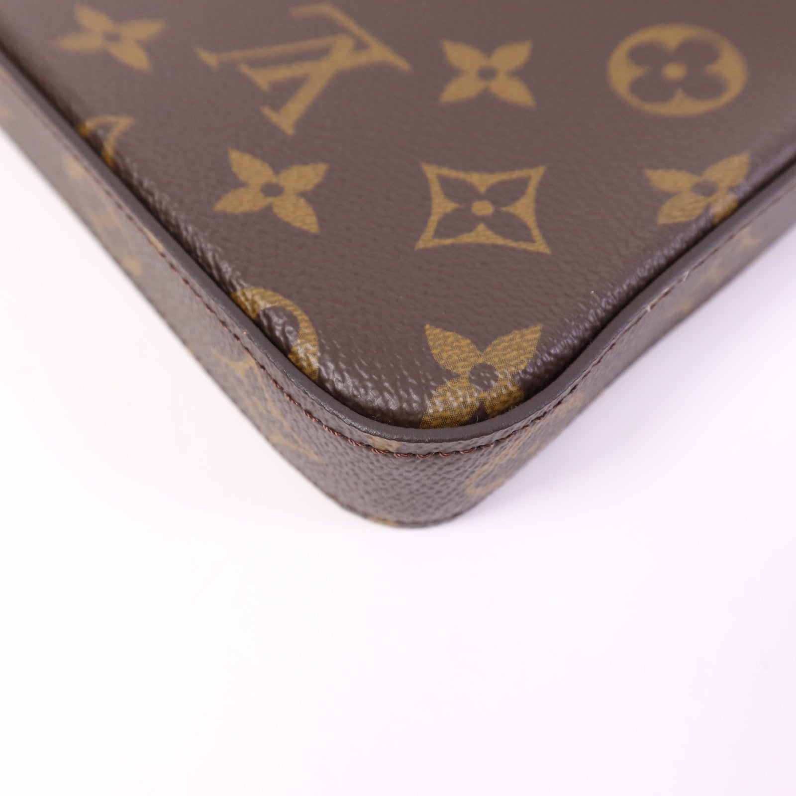 LOUIS VUITTON Monogram Pochette Felicie金扣鏈帶肩背袋