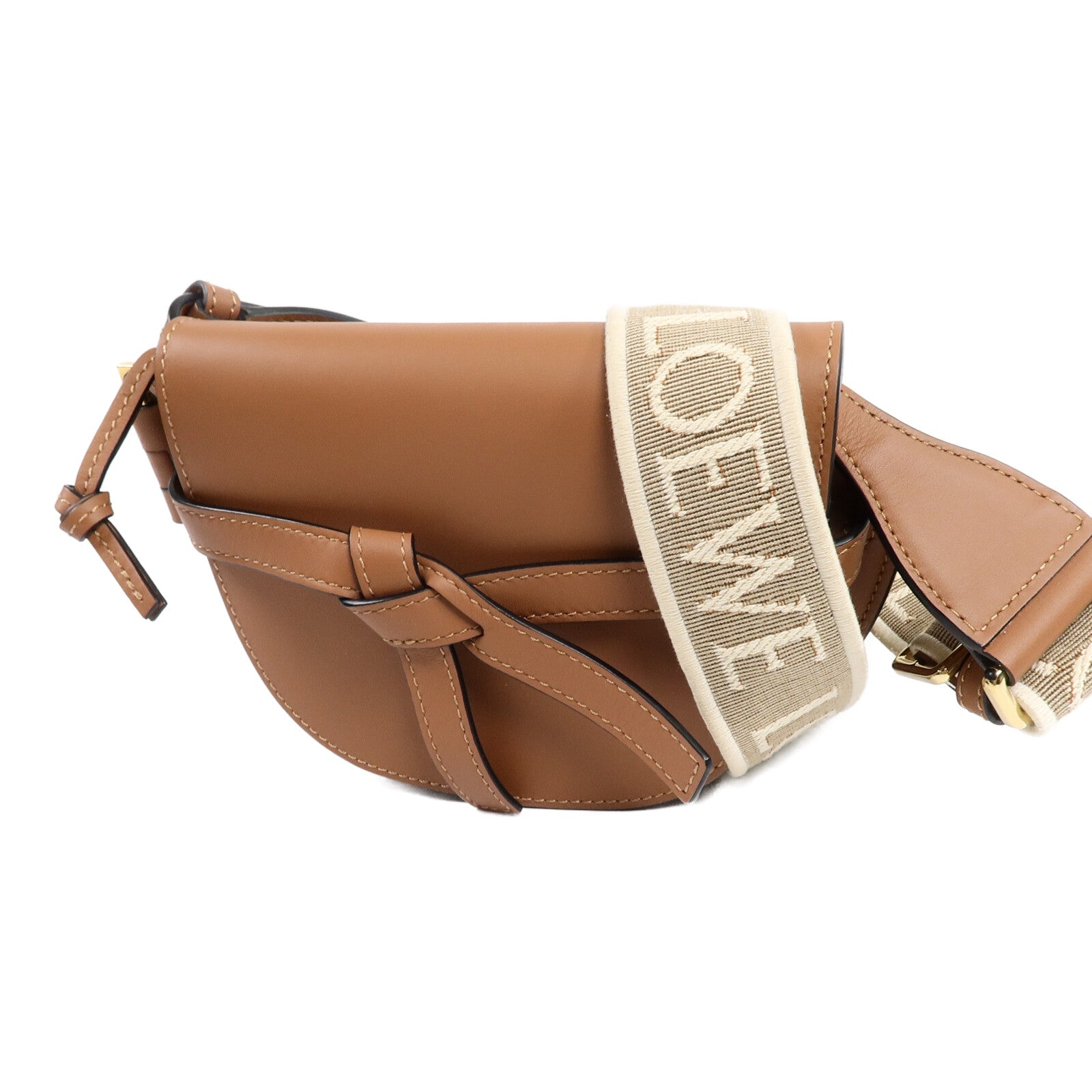 LOEWE 牛皮皮革Mini Gate肩背袋