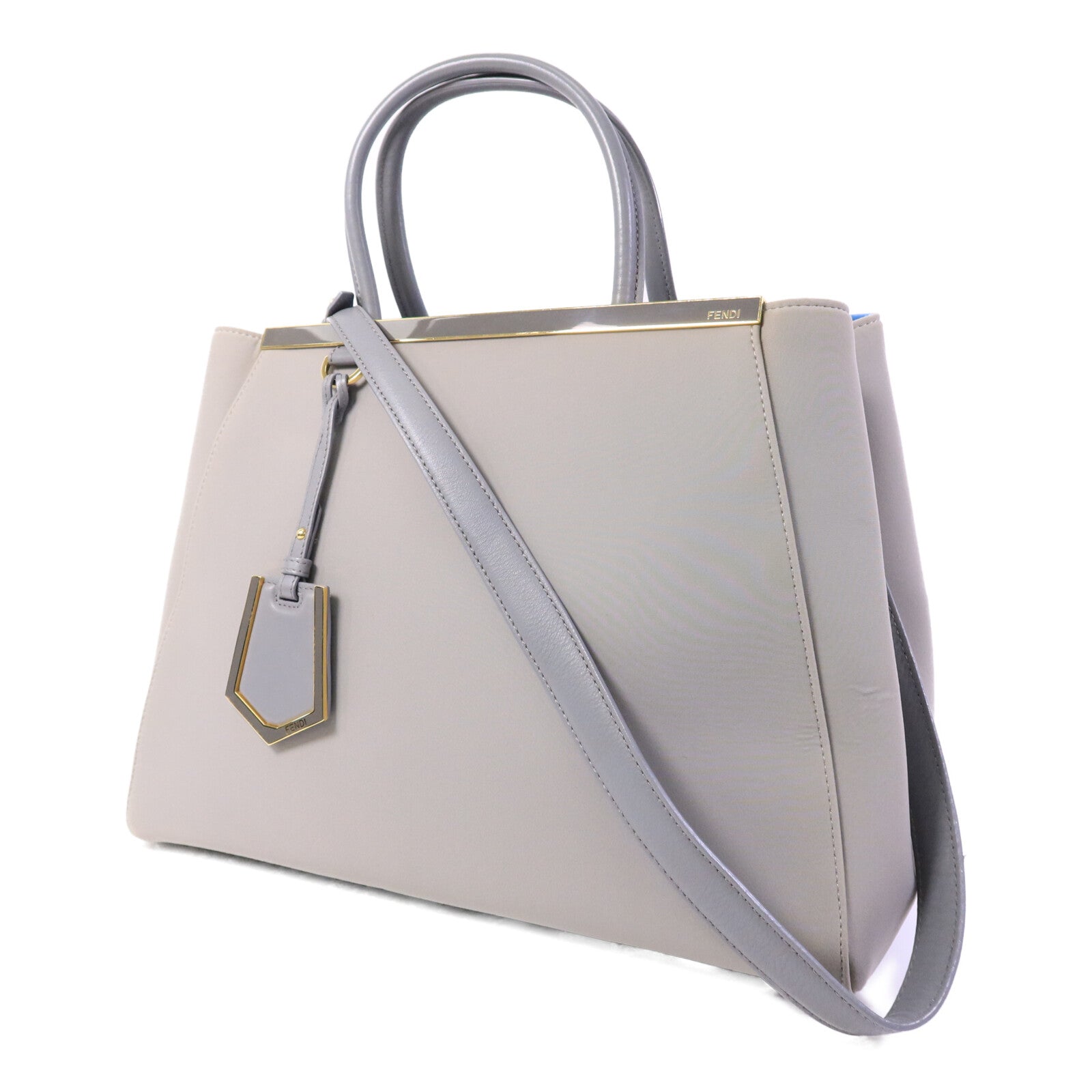 FENDI 帆布Hand Bag金扣手挽肩背兩用袋
