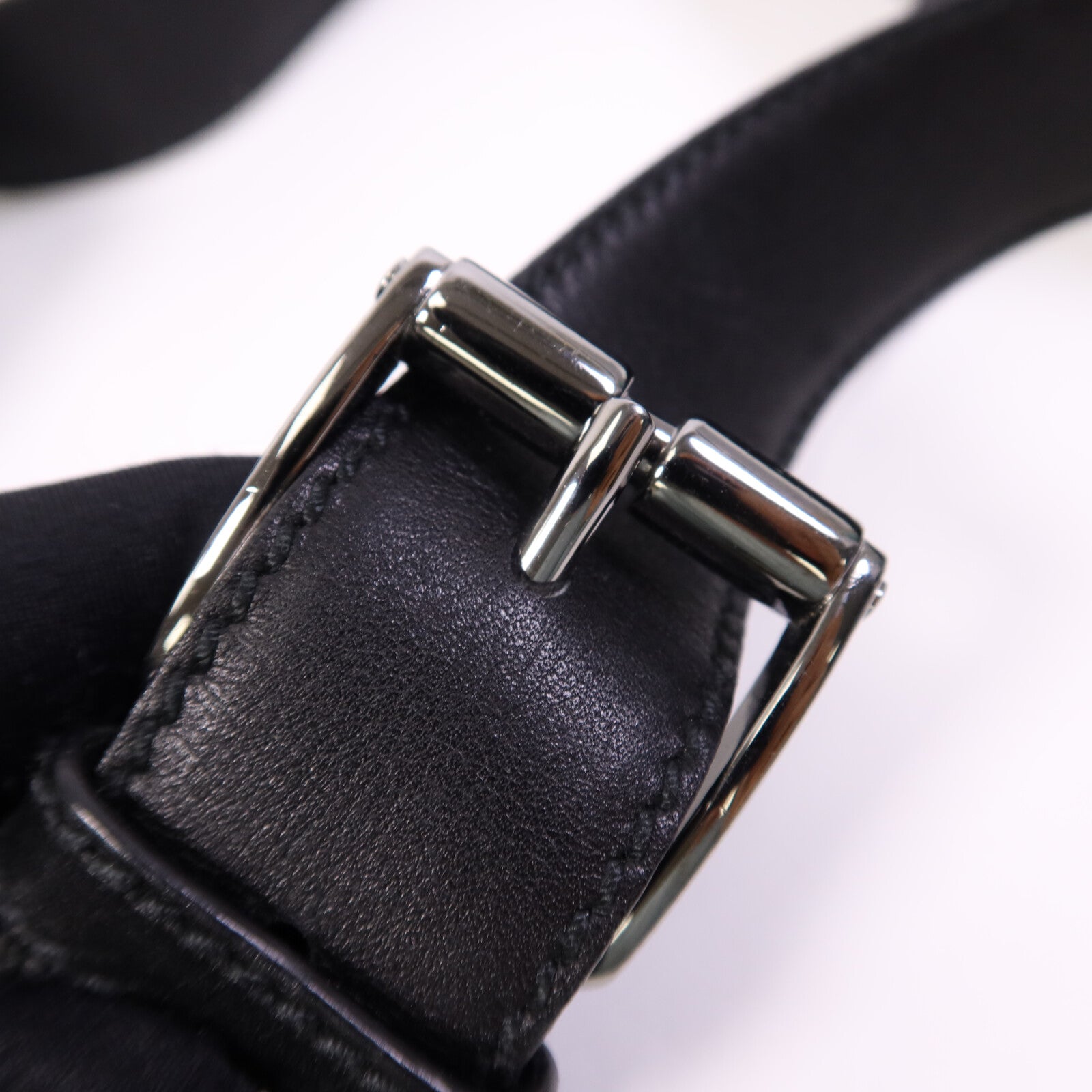 GUCCI 【激減優惠】牛皮皮革Shoulder Bag銀扣肩背袋