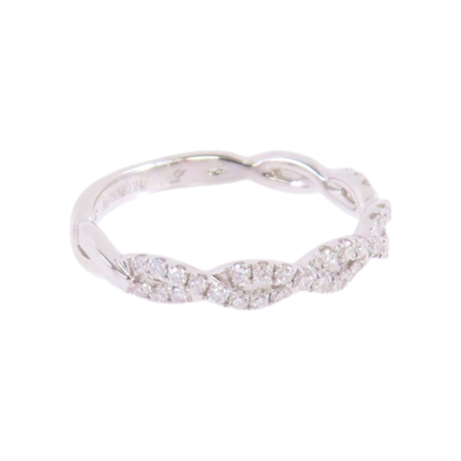 JEWELRY 18K白金/鑽石Diamond Ring戒指US#5.75