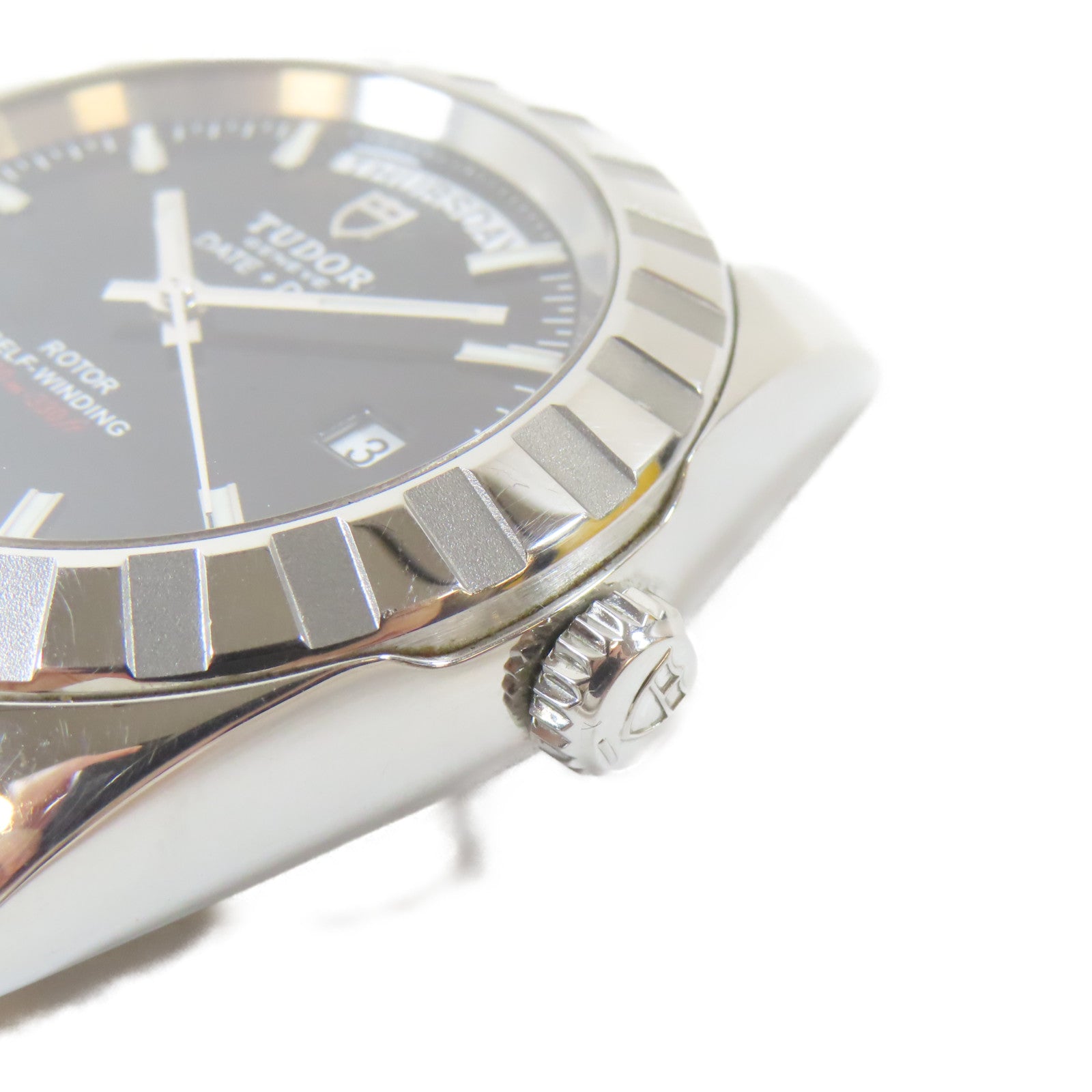 TUDOR Dateday不鏽鋼手錶自動機芯黑色#17.5cm