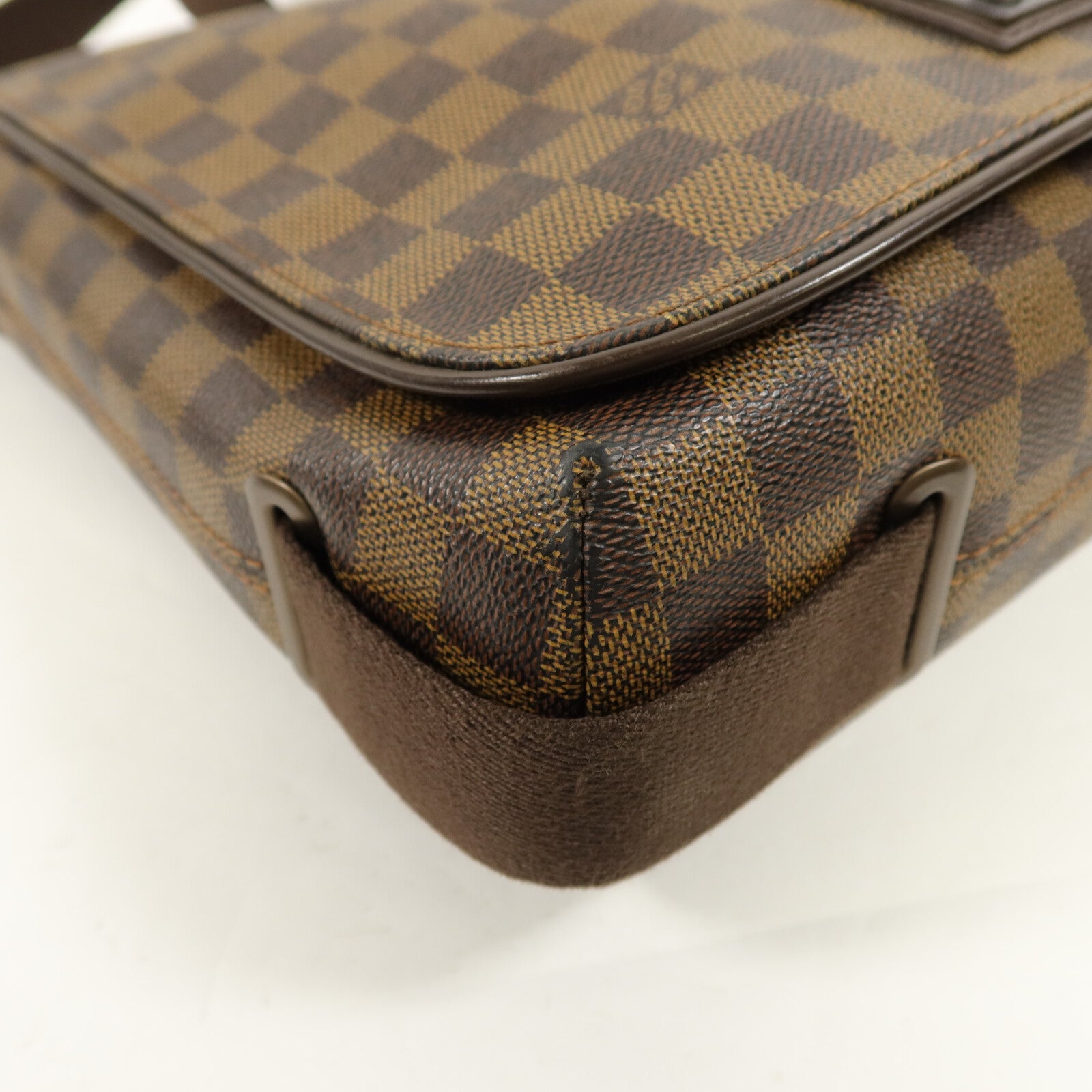 LOUIS VUITTON Damier Ebene Brooklyn MM肩背袋