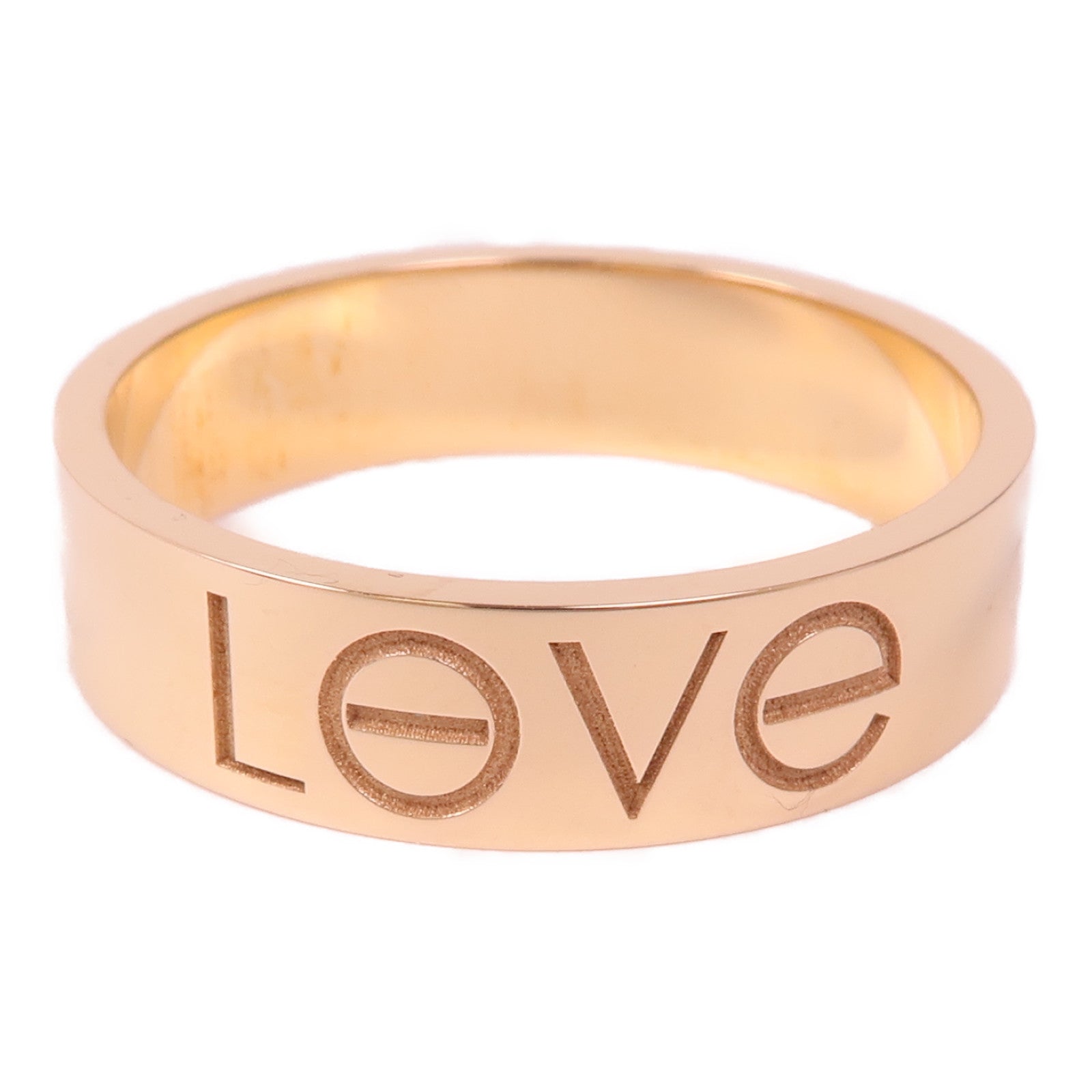 CARTIER 18K玫瑰金Love Ring戒指US#9.75/Cartier#62
