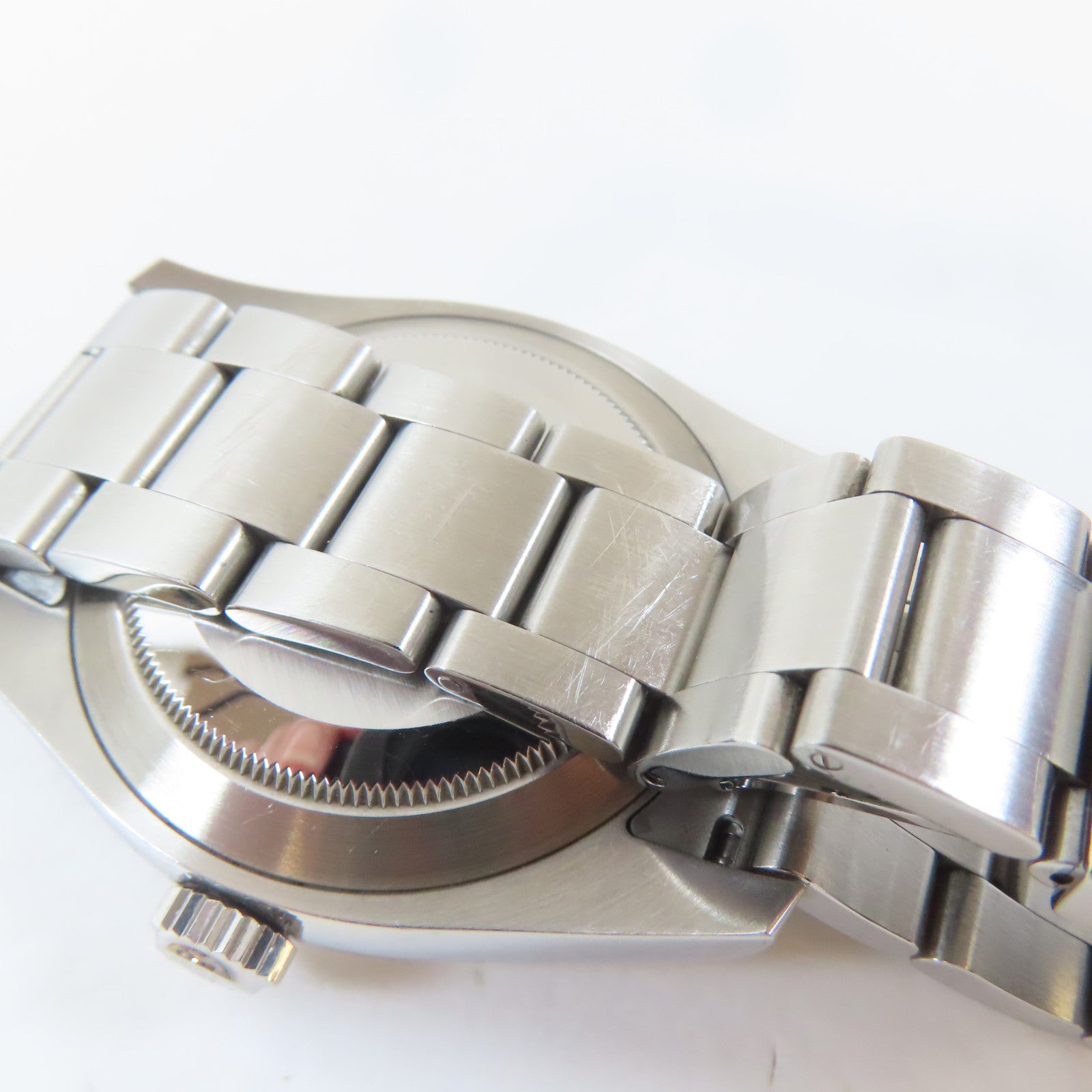 ROLEX Air King不鏽鋼手錶自動機芯黑色#17.5cm