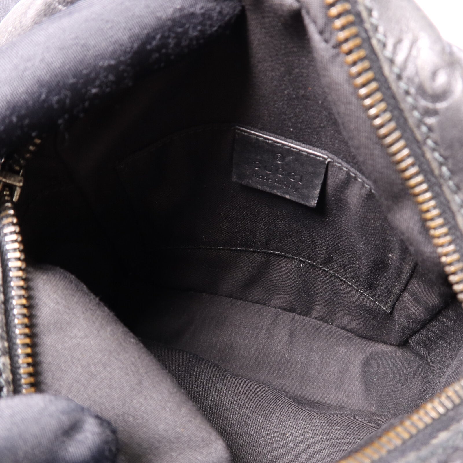 GUCCI 【激減優惠】牛皮皮革Shoulder Bag銀扣肩背袋
