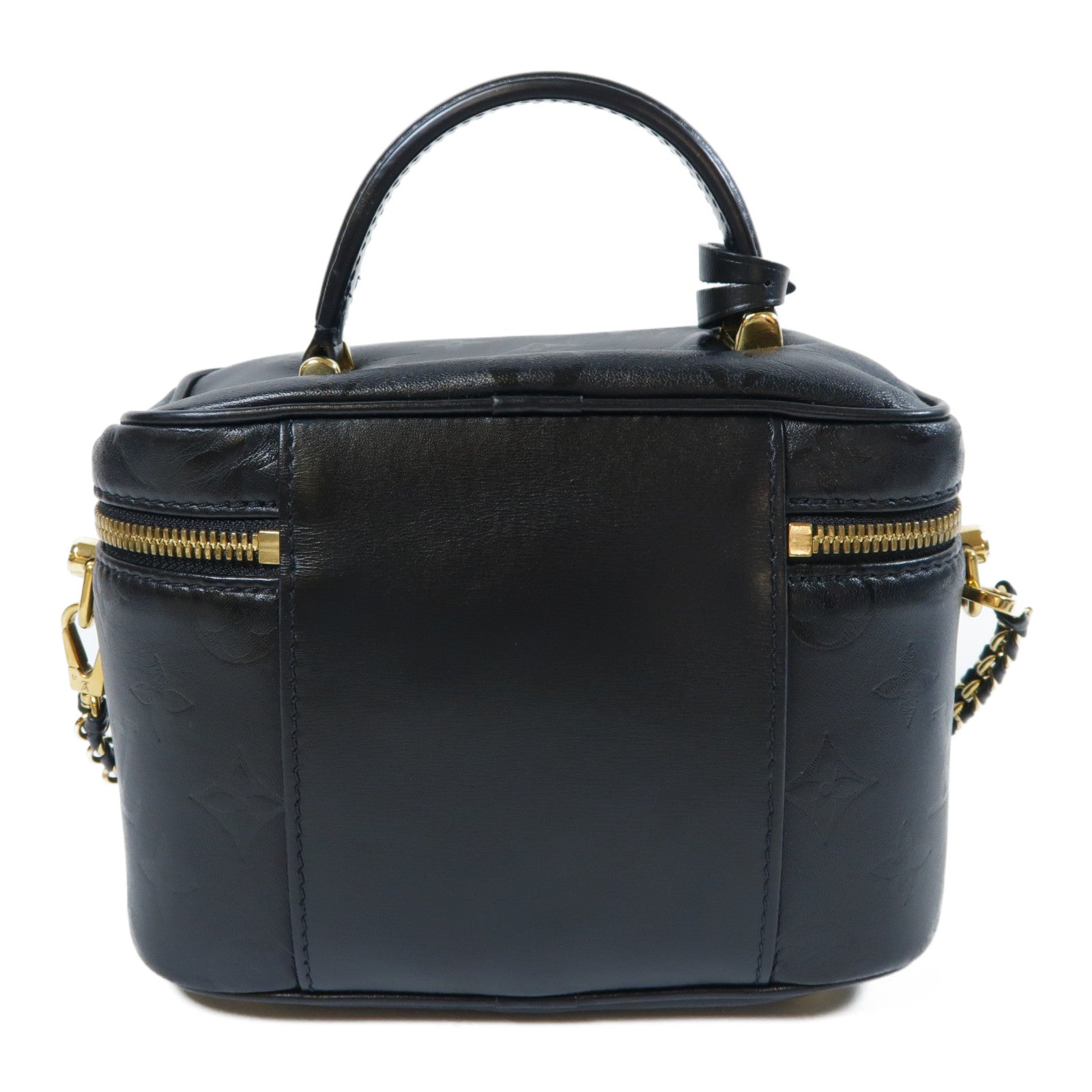 LOUIS VUITTON 【激減優惠】Monogram Ink Vanity PM金扣手挽肩背兩用袋黑色