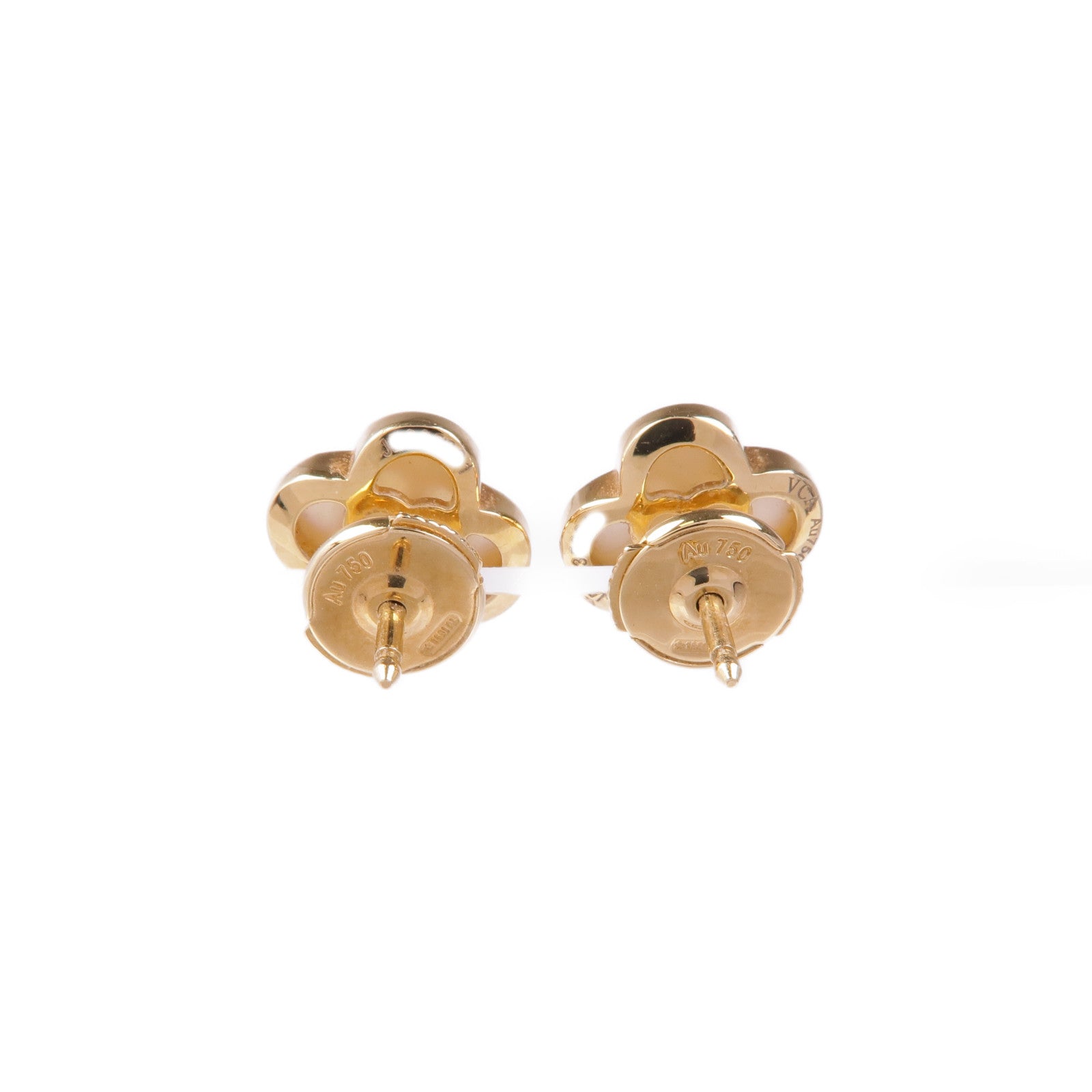 Van Cleef & Arpels 18K黃金Pure Alhambra Earrings耳環