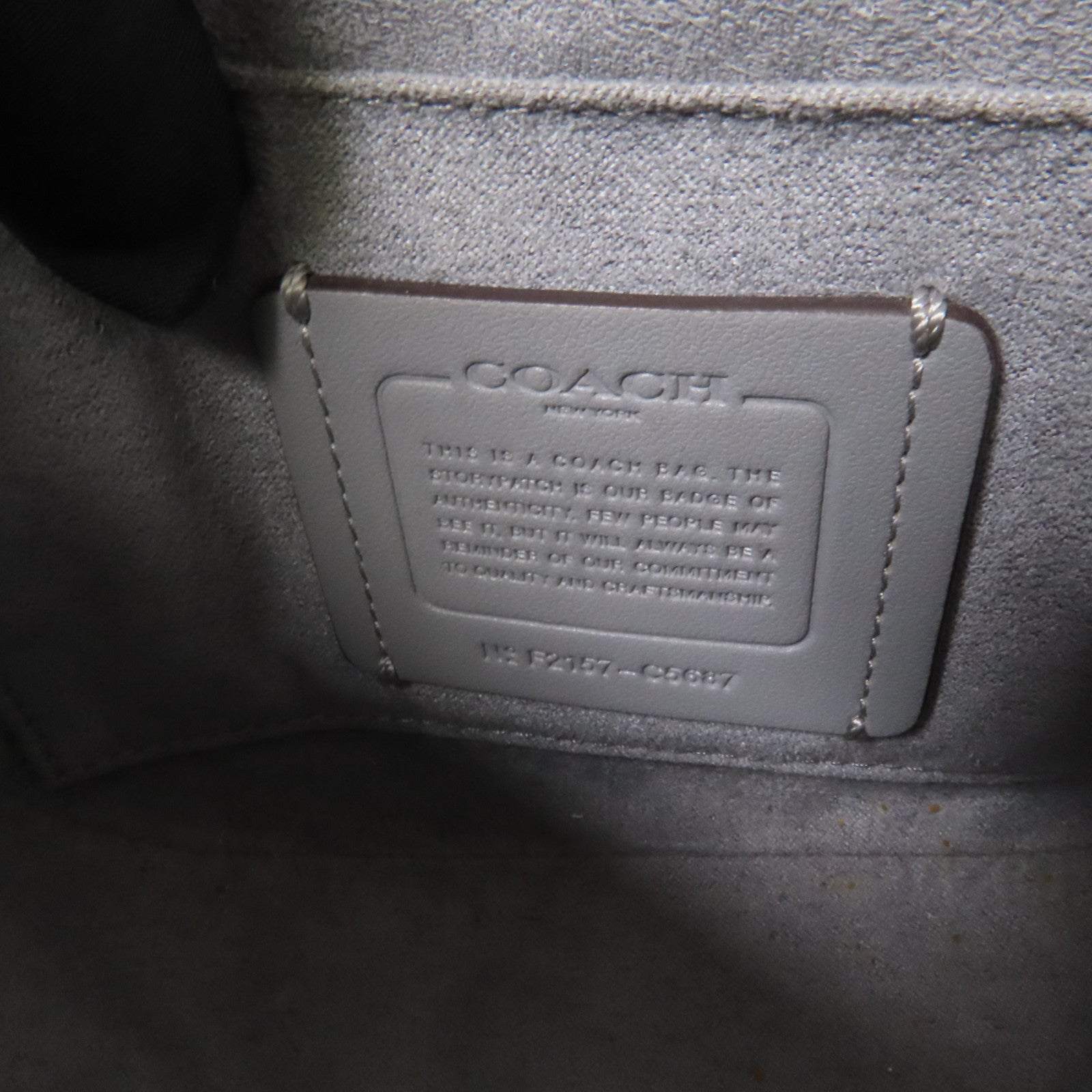 COACH 牛皮皮革/ 麂皮皮革Shoulder Bag金扣手挽肩背兩用袋