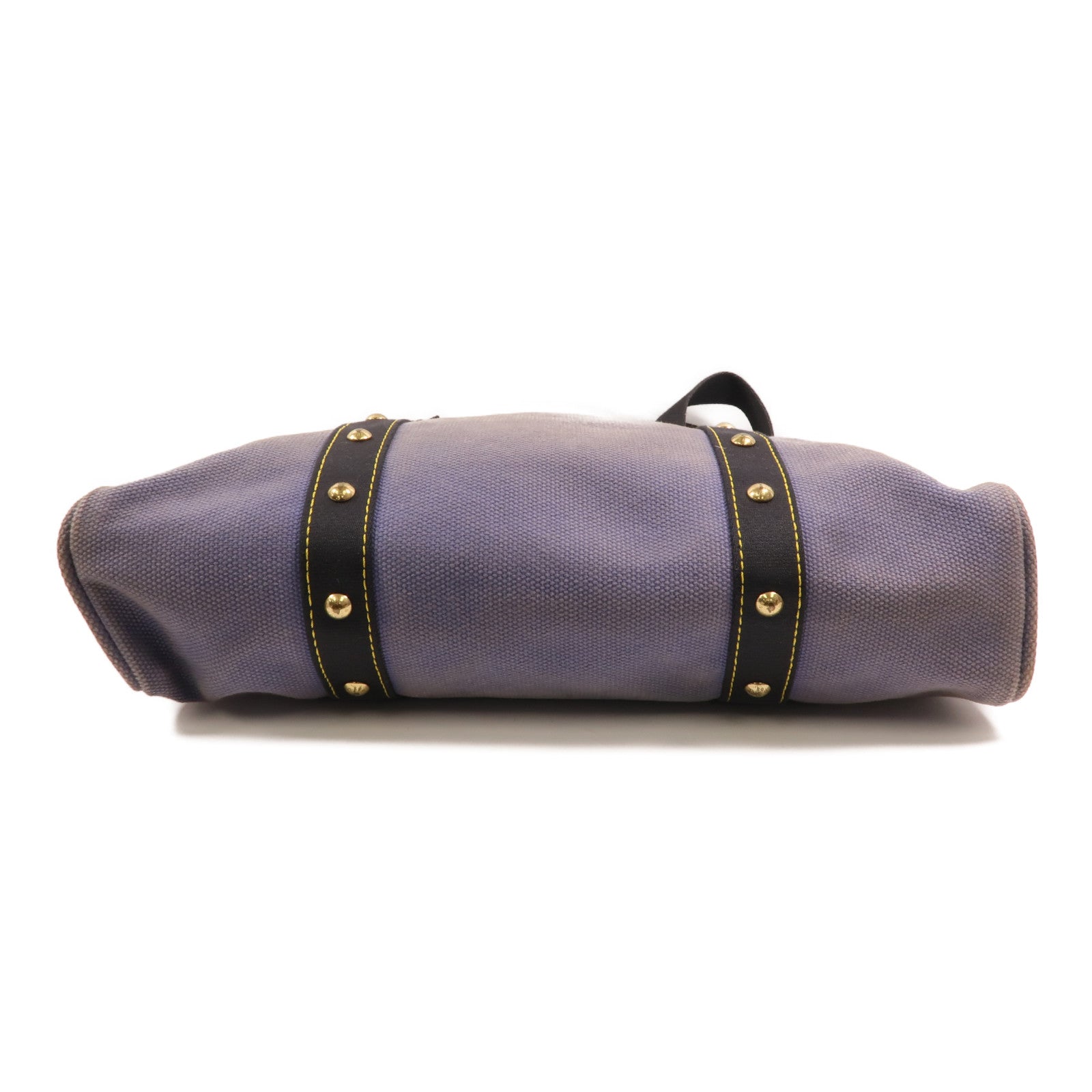 LOUIS VUITTON 帆布Antique Cabas GM金扣手挽袋