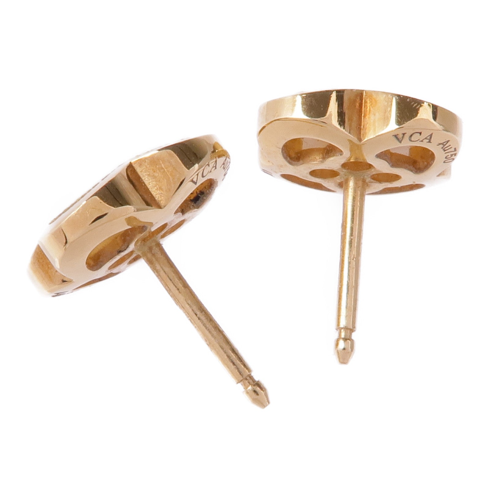 Van Cleef & Arpels 18K黃金Pure Alhambra Earrings耳環