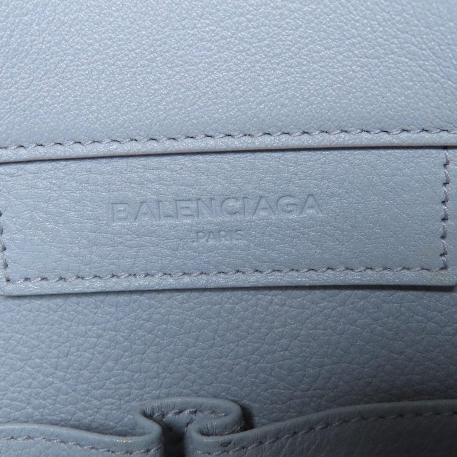 BALENCIAGA 牛皮皮革Tote Bag金扣手挽袋灰色