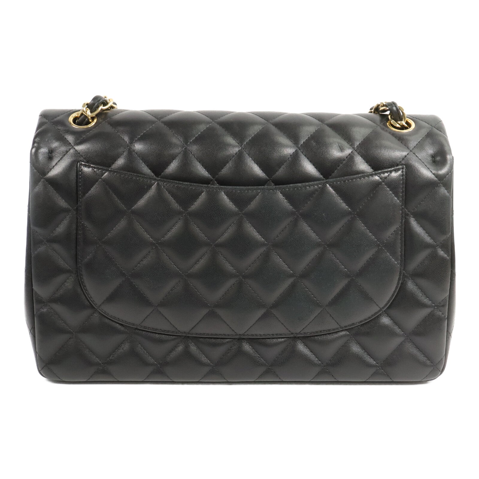 CHANEL 羊皮皮革Large Classic鏈帶肩背袋