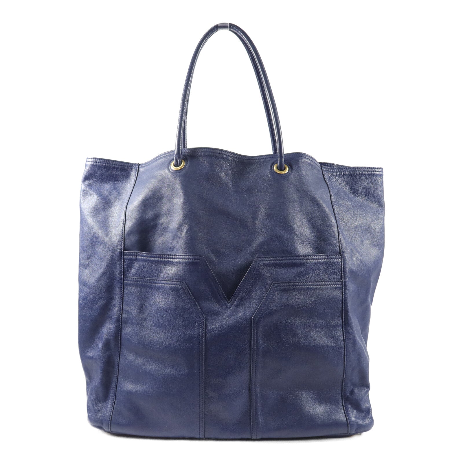 YVES SAINT LAURENT 牛皮皮革Tote Bag手挽袋