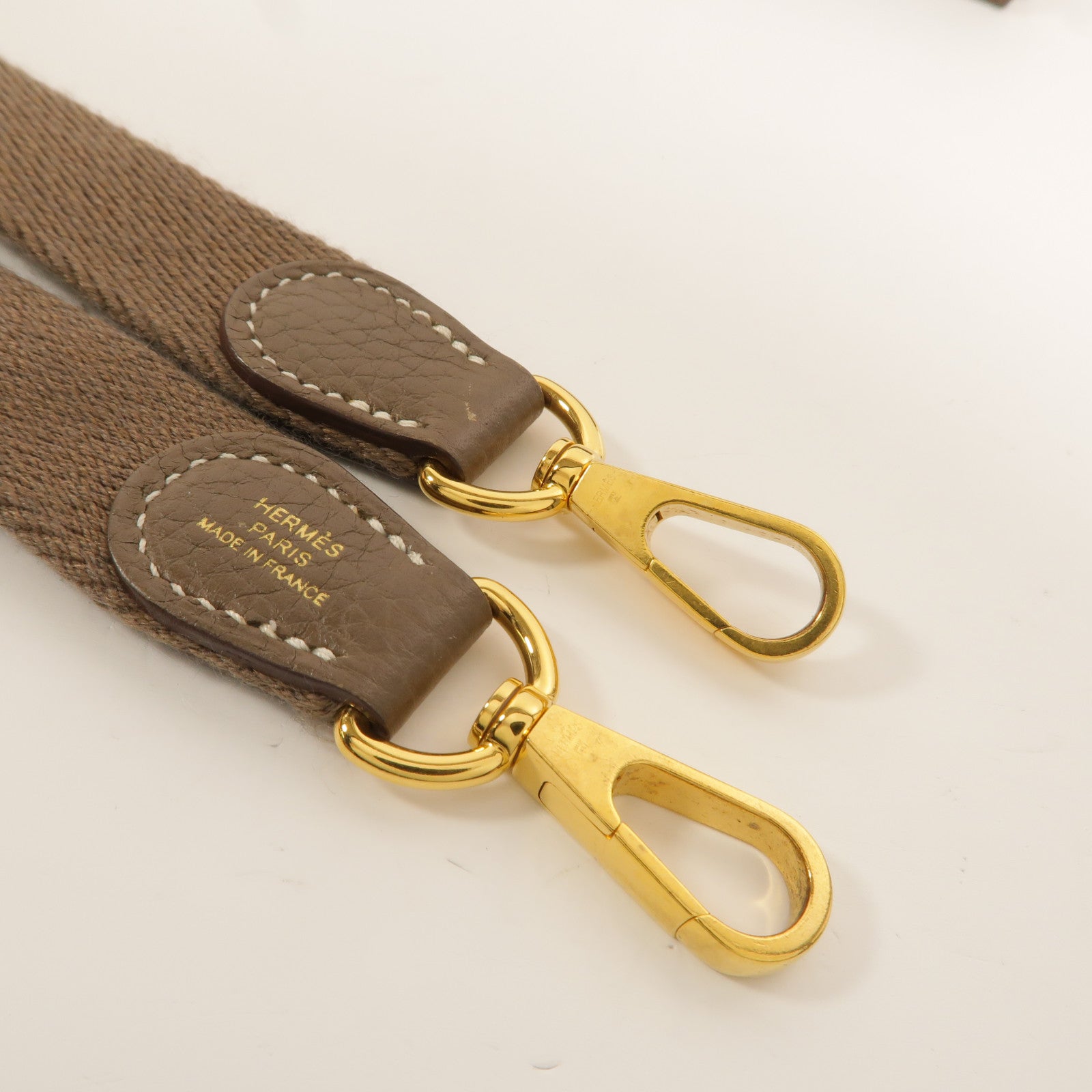 HERMES Clemence皮革Evelyne TPM肩背袋Etoupe