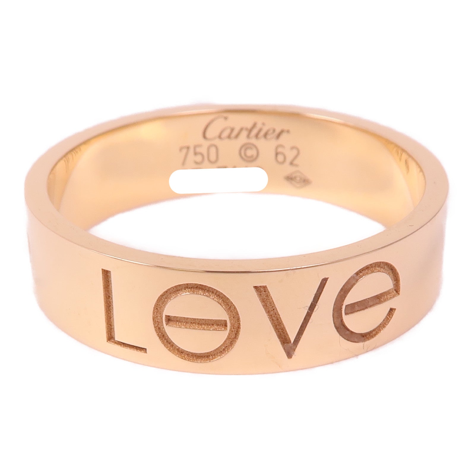 CARTIER 18K玫瑰金Love Ring戒指US#9.75/Cartier#62