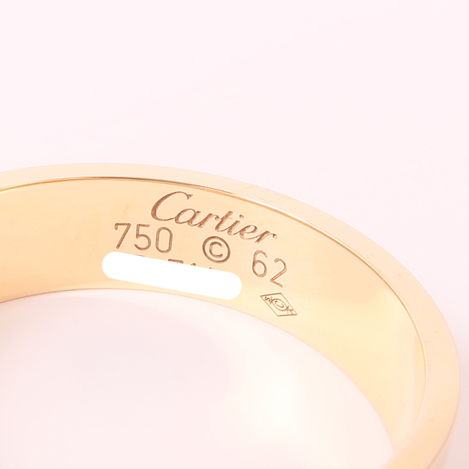 CARTIER 18K玫瑰金Love Ring戒指US#9.75/Cartier#62
