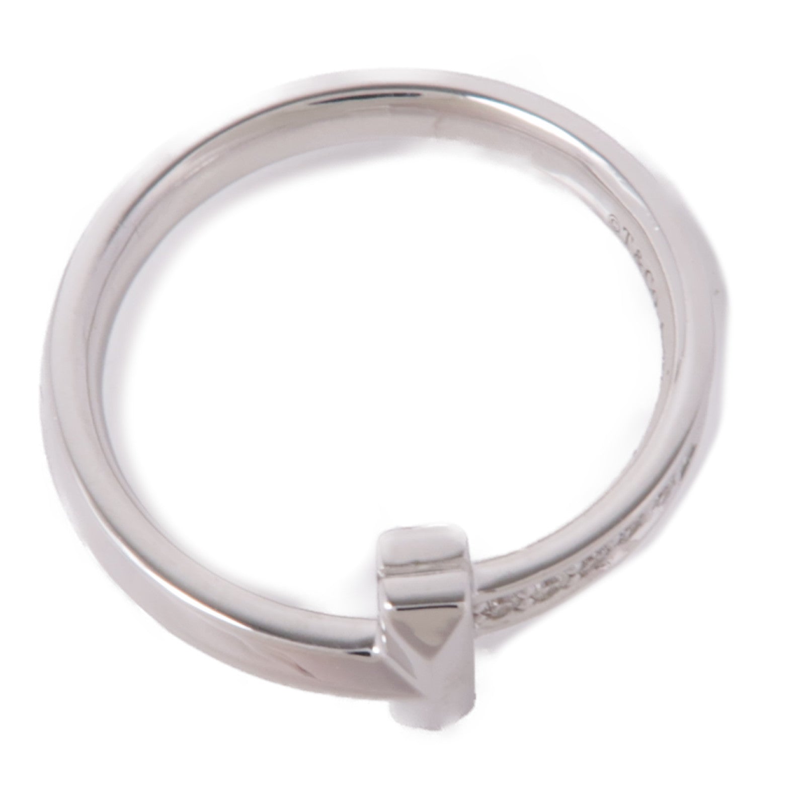 TIFFANY＆CO 18K白金T1 Ring鑽石戒指US#7.25